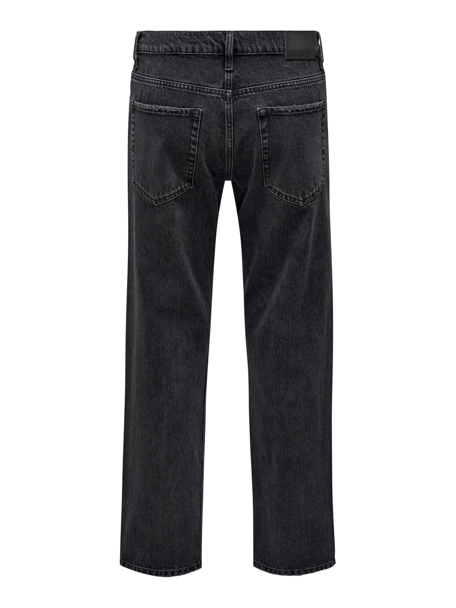 ONLY & SONS 5-Pocket-Jeans ONSEDGE STRAIGHT BLACK 6985 TAI DNM