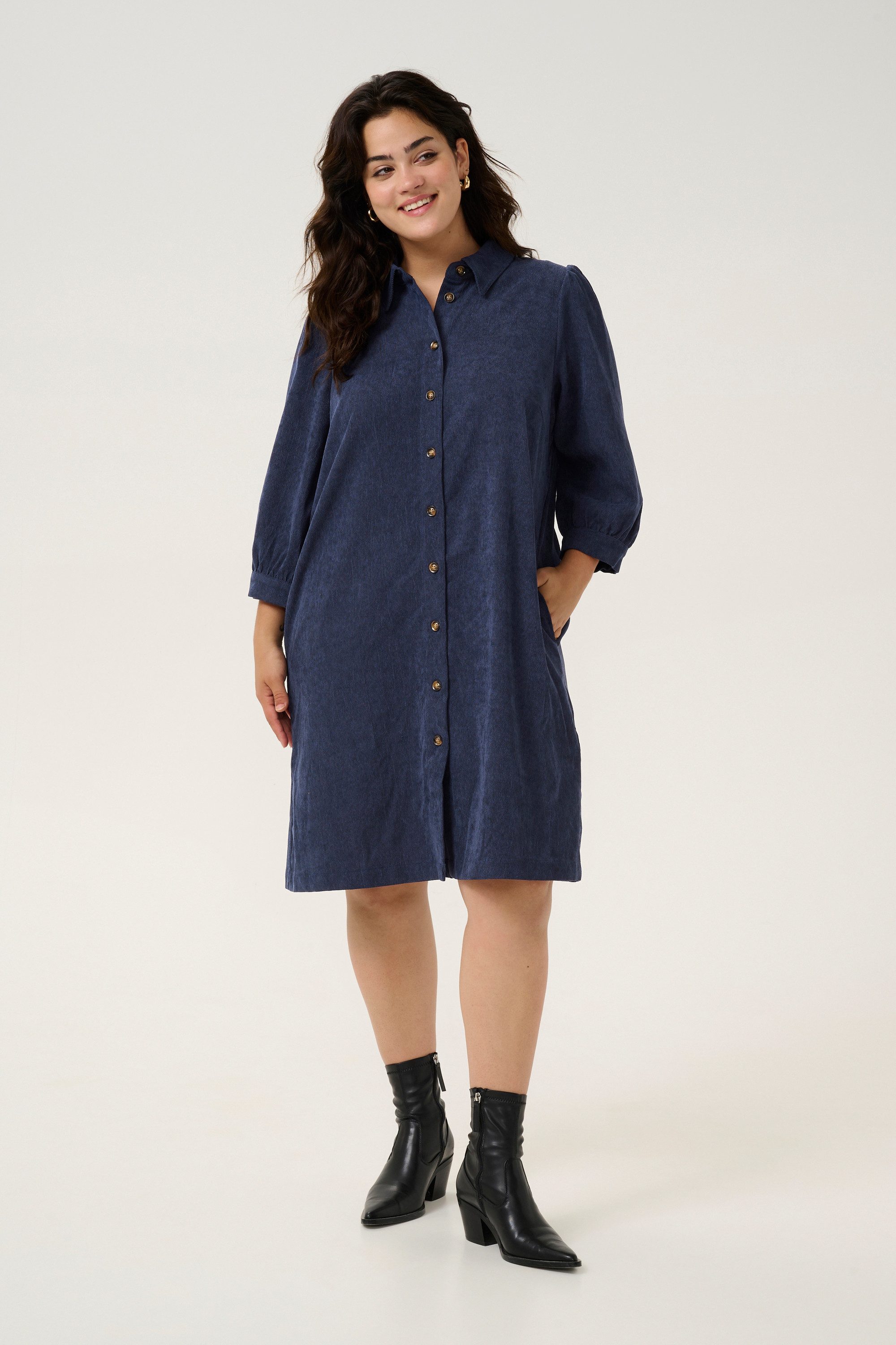 KAFFE Curve Jerseykleid Kleid KCverana Große günstig online kaufen