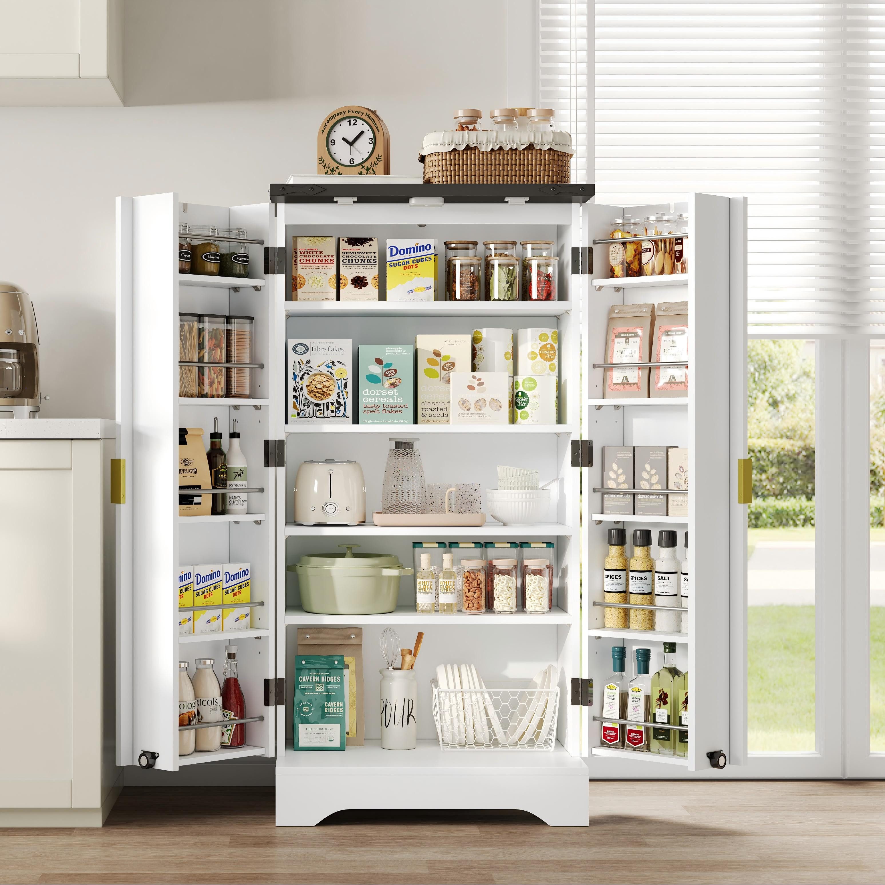 STILVORA Sideboard mit LED,Küchenschrank Aufwahrungsschrank mit Einlegeböde günstig online kaufen