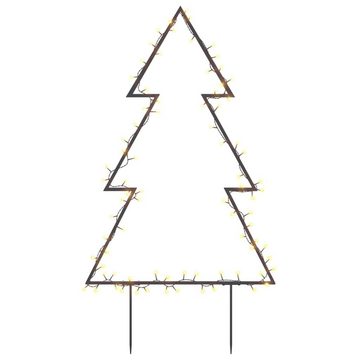 vidaXL Christbaumschmuck Weihnachtsbaum mit Erdspießen und 80 LEDs 60 cm (1-tlg)