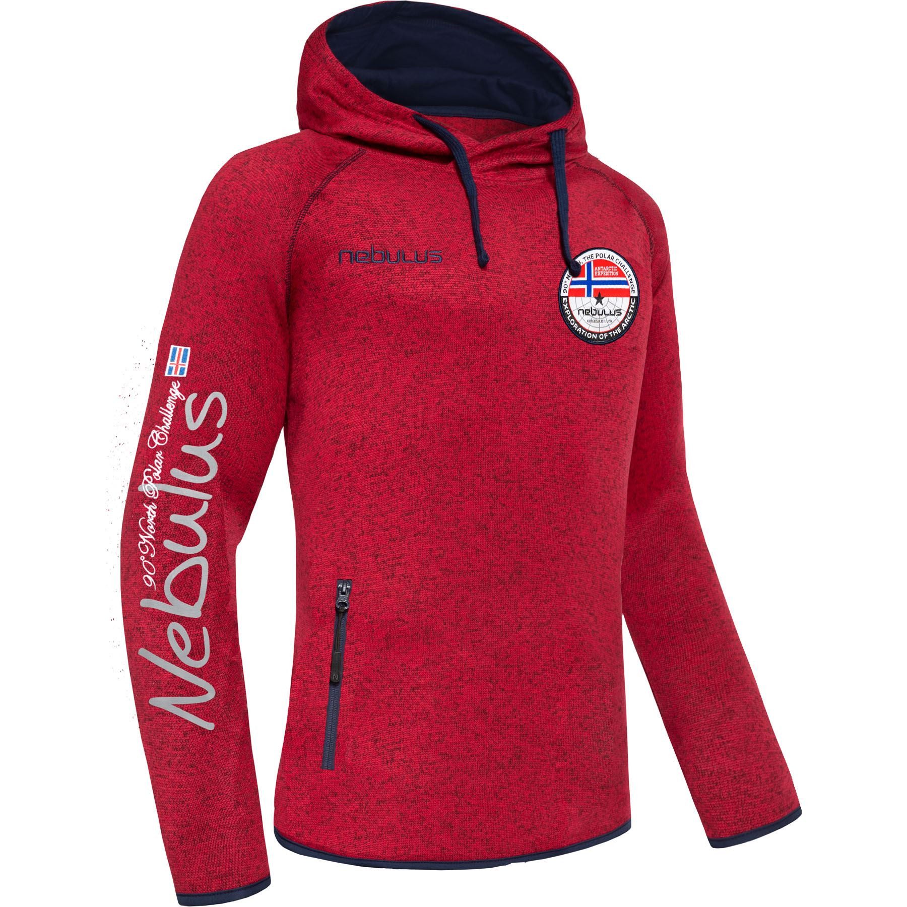 Nebulus Hoodie MILL, P5045 - Herren, rot, XXL