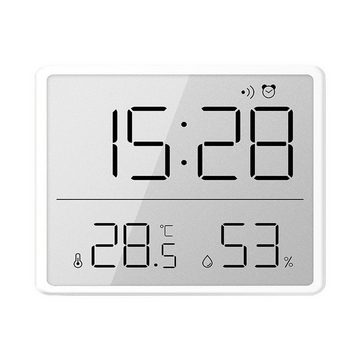 AUKUU Wecker Elektronische Elektronische Uhr einfache Digitaluhr an der Wand montierbarer kleiner LCD Wecker multifunktionale