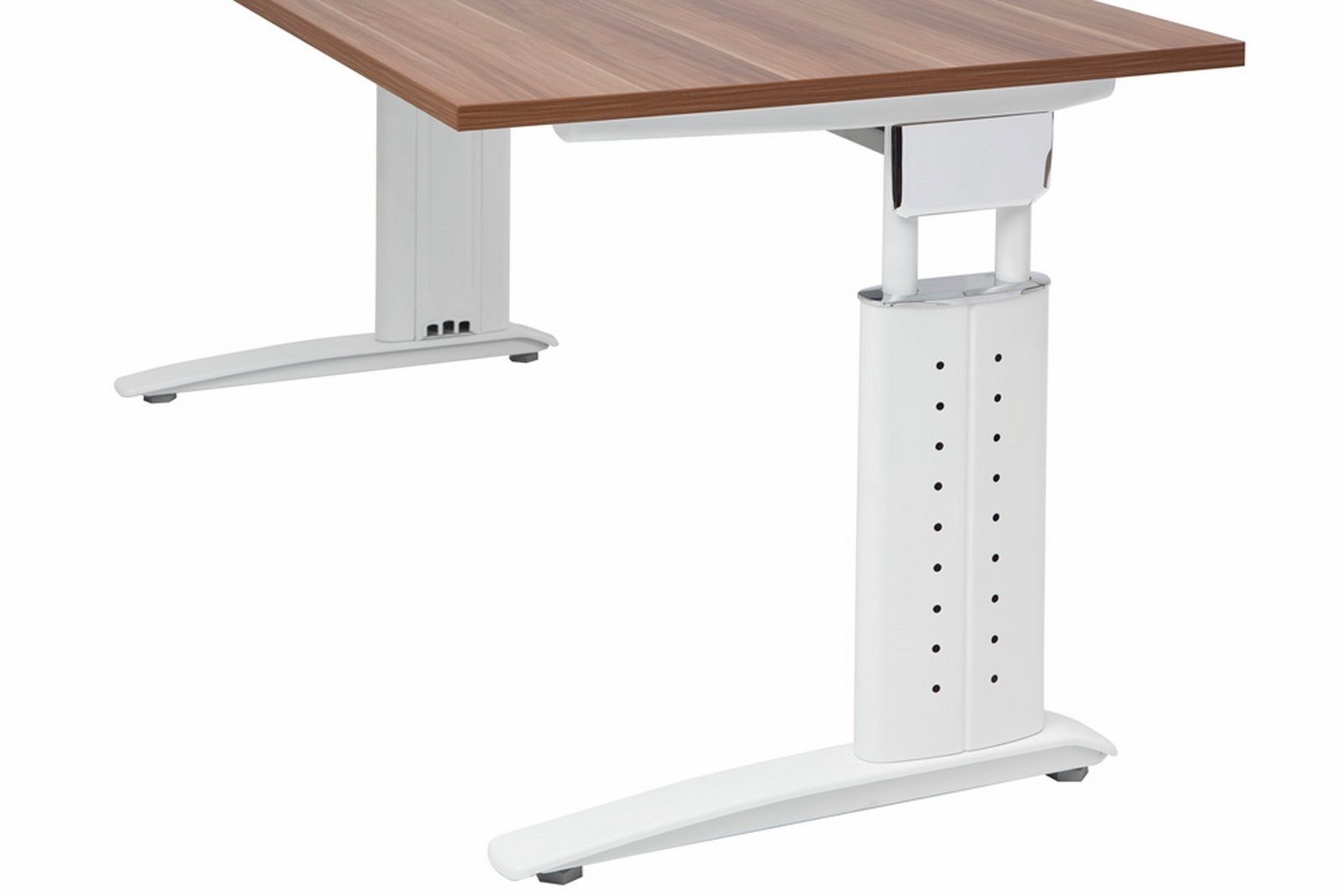 Rechteck: x 80 cm Dekor: Schreibtisch bümö Schreibtisch - Serie-U, Gestell: Ahorn 180 - Silbergrau