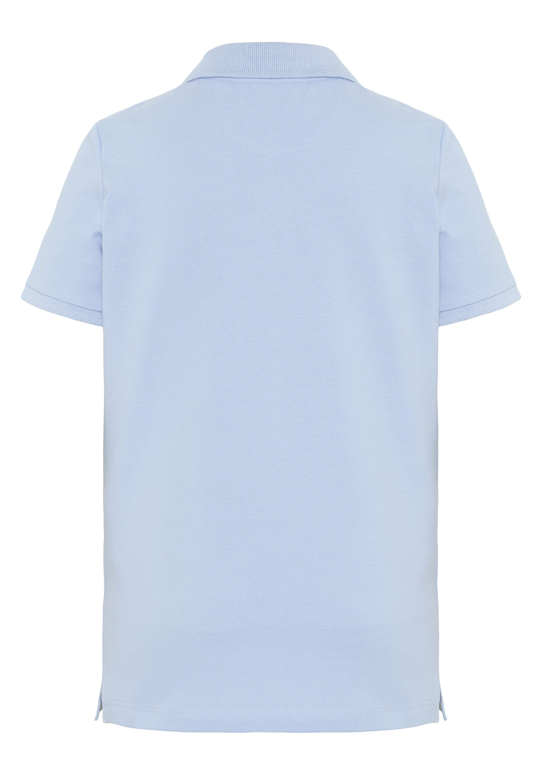 Polo Sylt Poloshirt im Basic-Look mit Label-Stitching