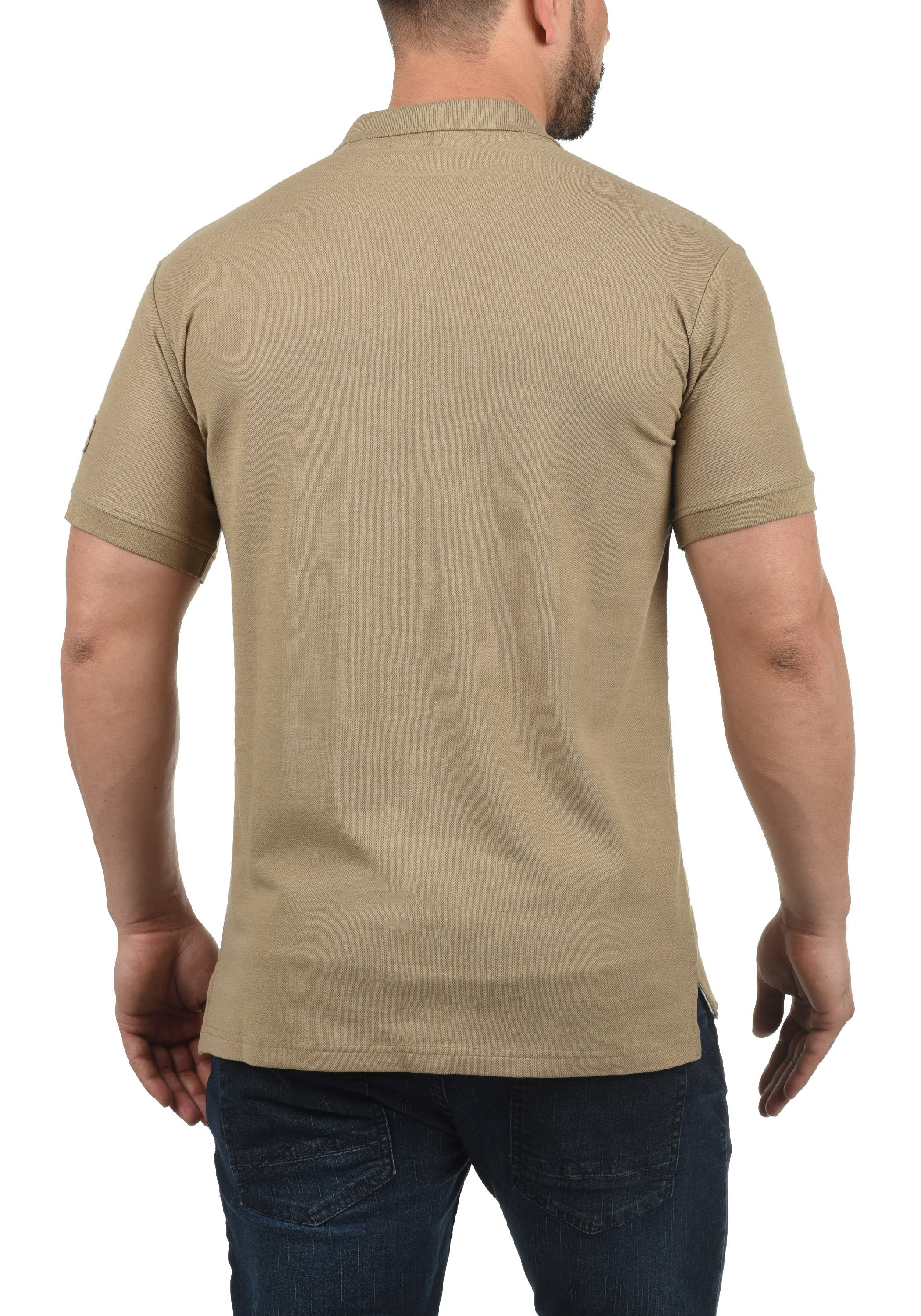 !Solid Poloshirt SDTripPolo Polo mit verlängerter Rückenpartie Sand Melange (8409)