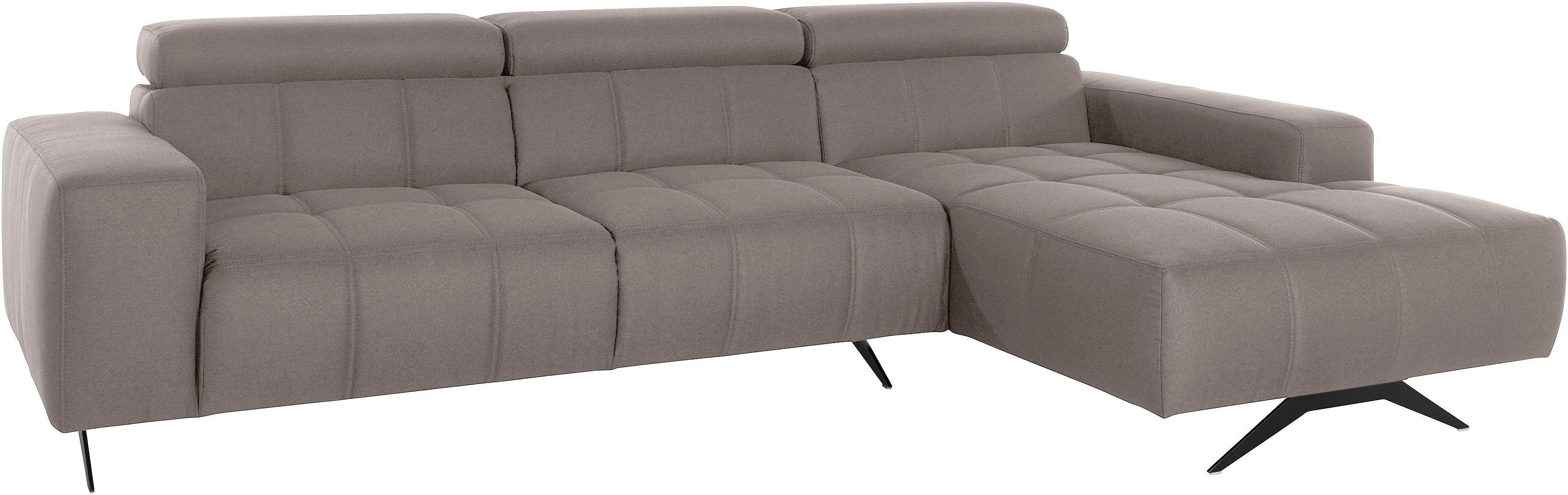 DOMO collection Ecksofa "Trento L-Form, mit Kufenfuß oder Einzelfuß", wahlw günstig online kaufen