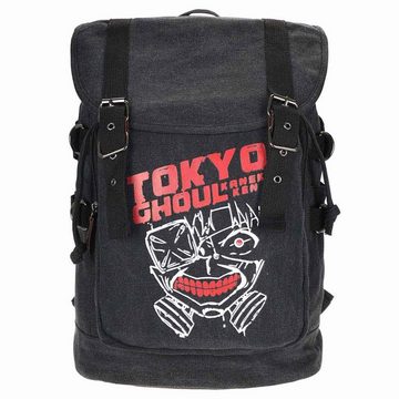 GalaxyCat Daypack Schwarzer Rucksack für Tokyo Ghoul Fans, Leinenrucksack mit Kordelzug, Ken Kaneki Rucksack mit Ghul Maske
