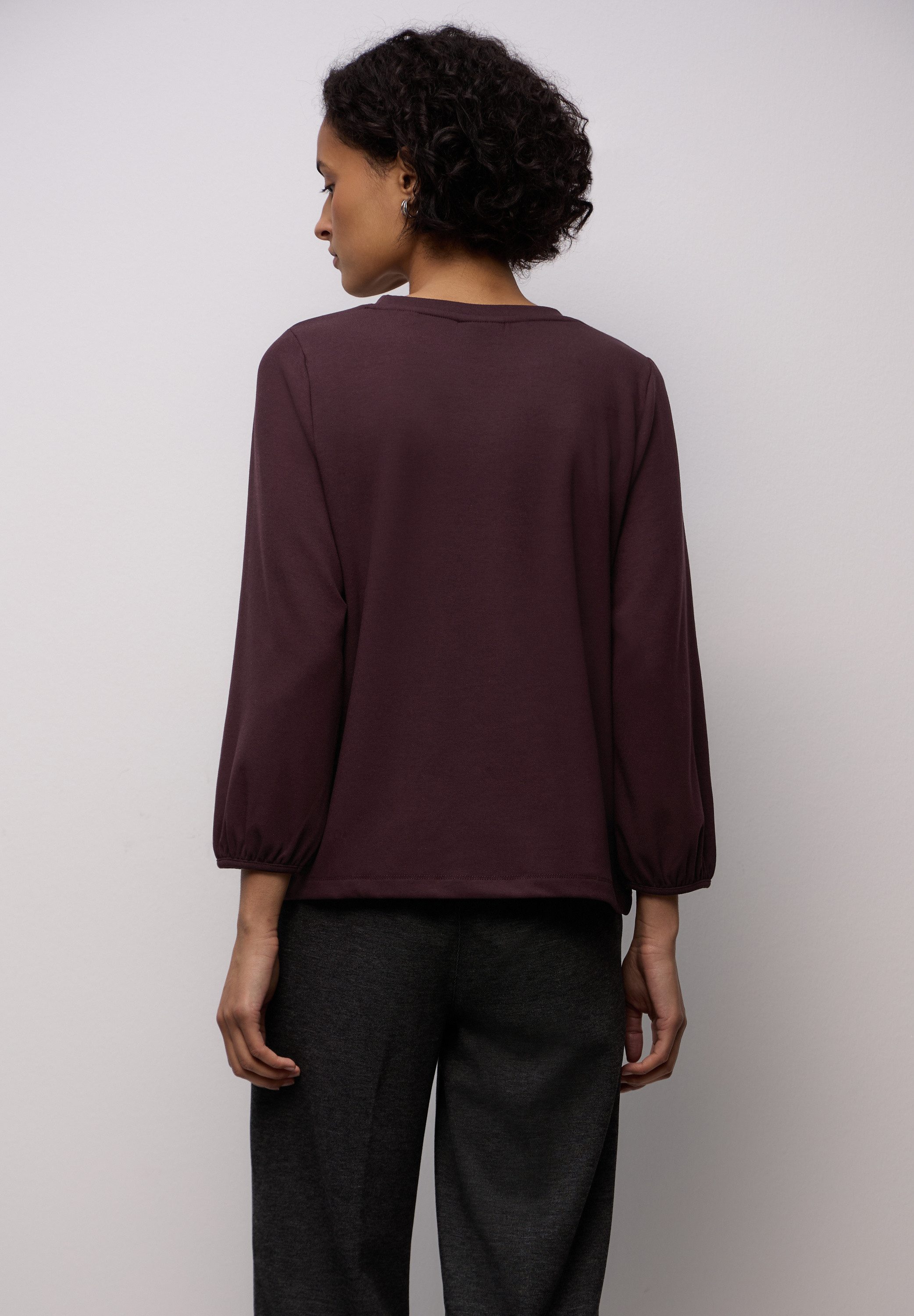 STREET ONE 3/4-Arm-Shirt aus softem Materialmix günstig online kaufen