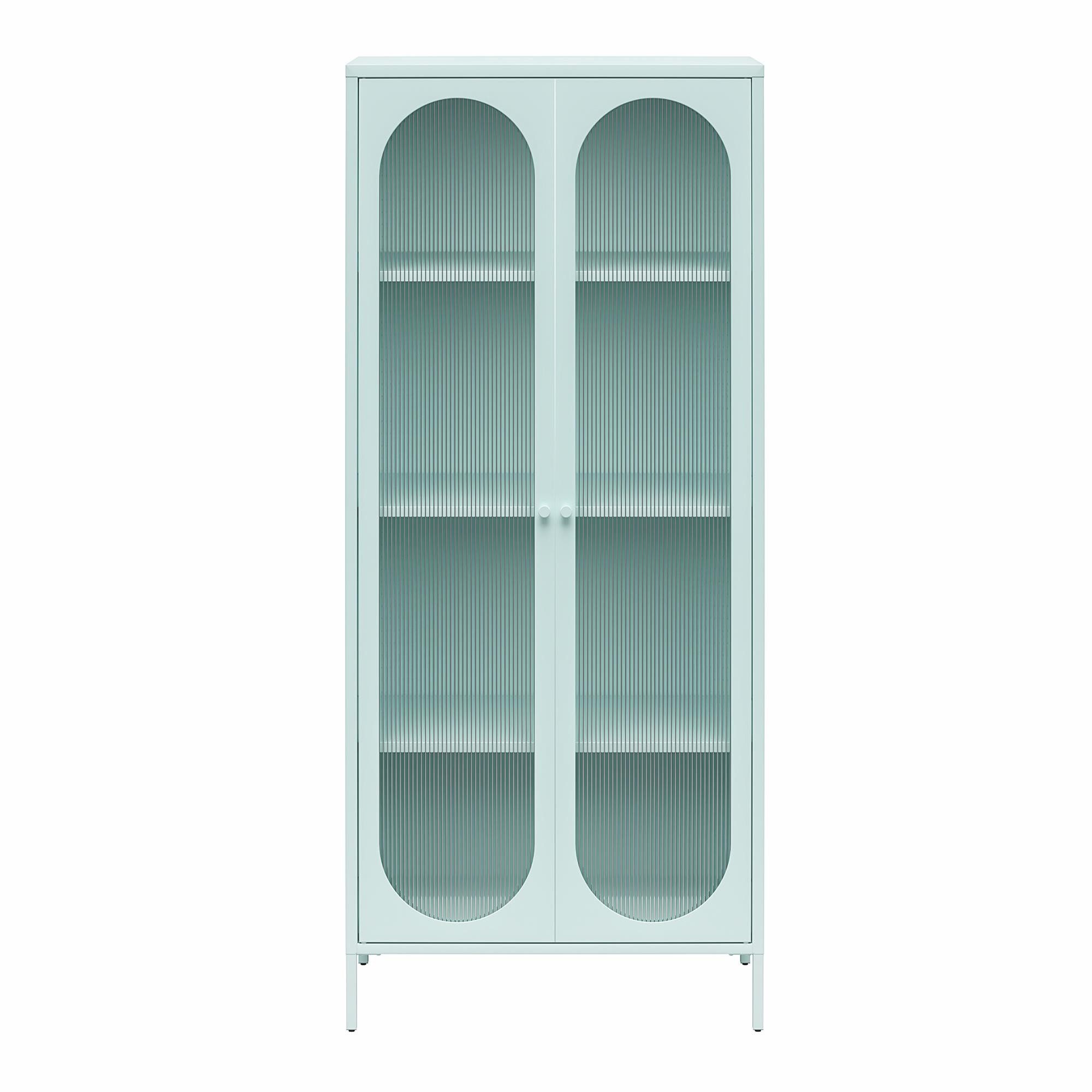 loft24 Vitrine Luna Standvitrine aus Metall günstig online kaufen