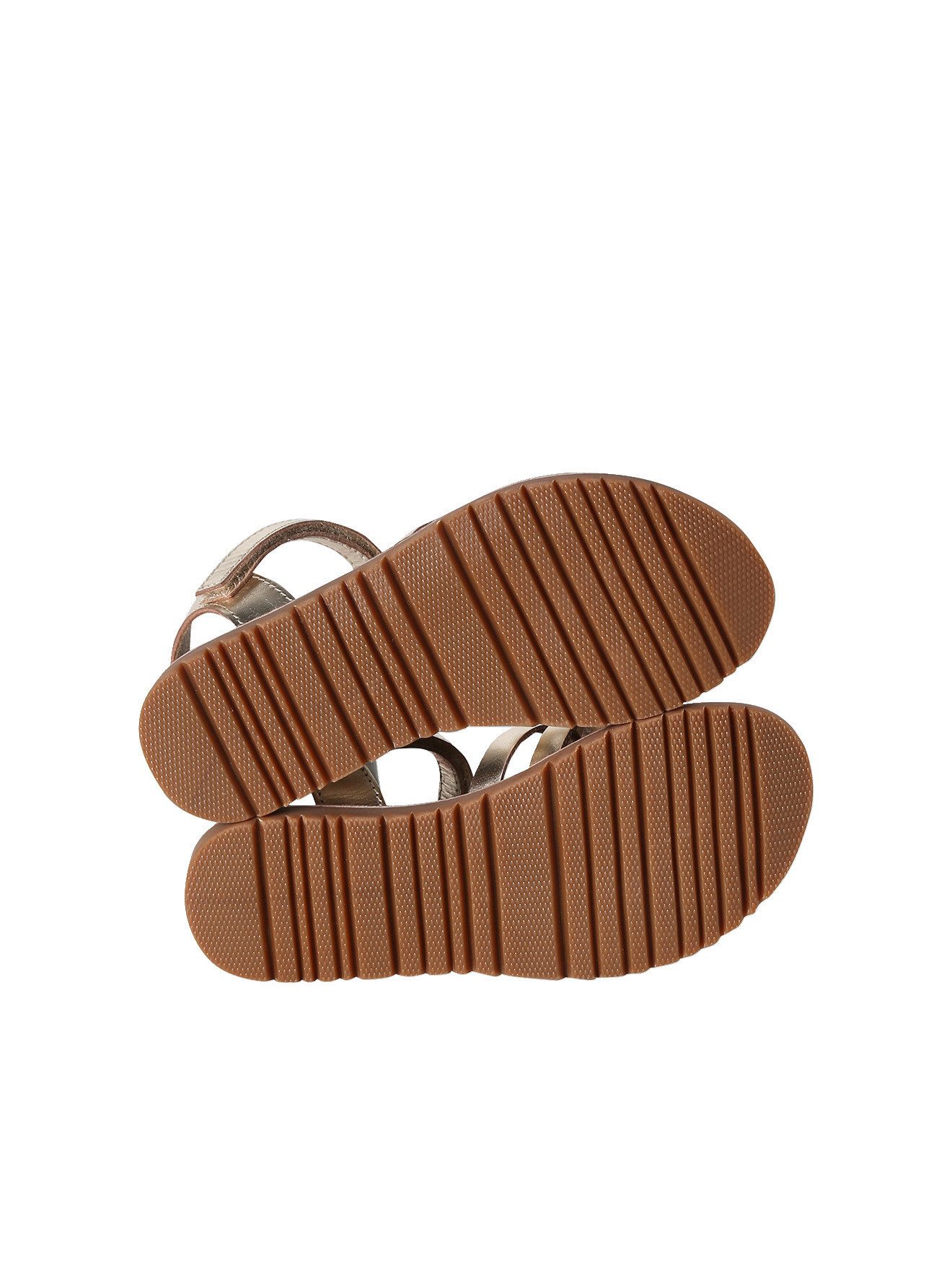 vertbaudet Kinder Ledersandalen mit Klettriemen Sandale