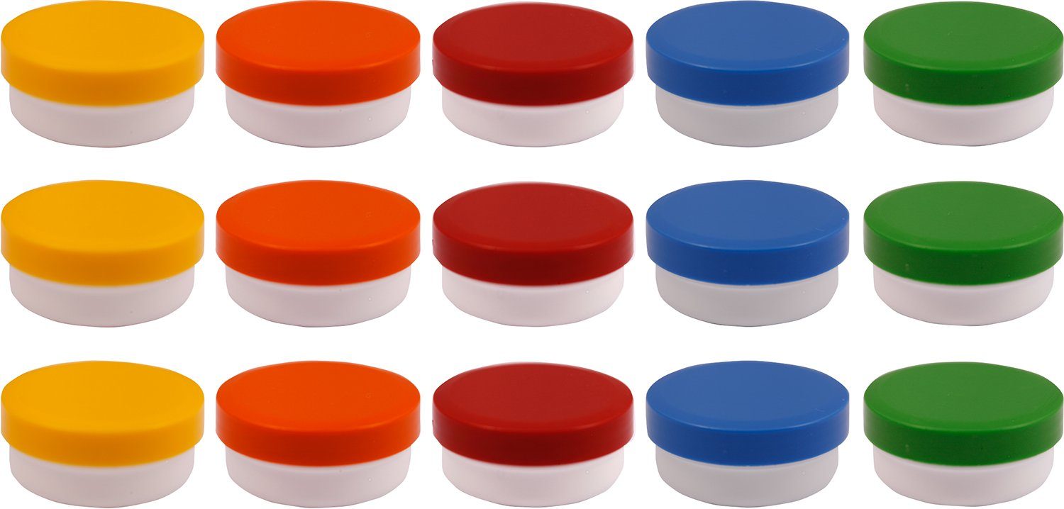 Doserie Kuhn Dose für Salben, Cremes oder Kleinigkeiten (Füllvolumen 12 ml (flach), Höhe 19 mm, 15 St., Salbendosen mit passenden Deckeln), Cremedose, Salbenkruke