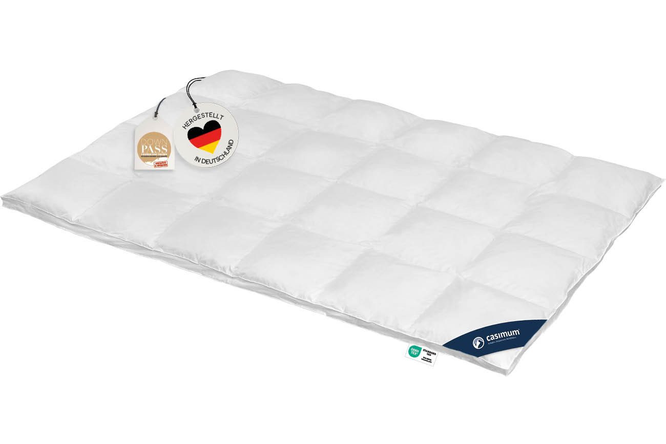 casimum Daunenbettdecke LUXUS Daunendecke 135x200, 155x220, 200x200 für Som günstig online kaufen