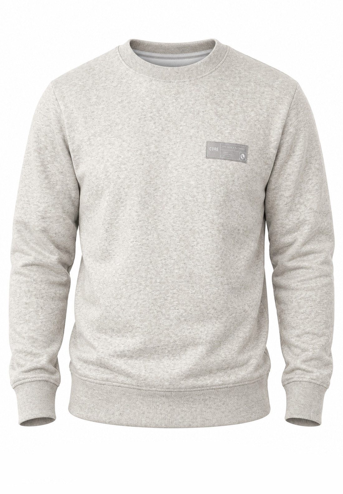 Jack & Jones Sweatshirt Pullover - Rundhalspullover mit Crew-Neck im Regular Fit für Herren Männer Sweatpullover mit Logo-Patch aus Baumwollmischung