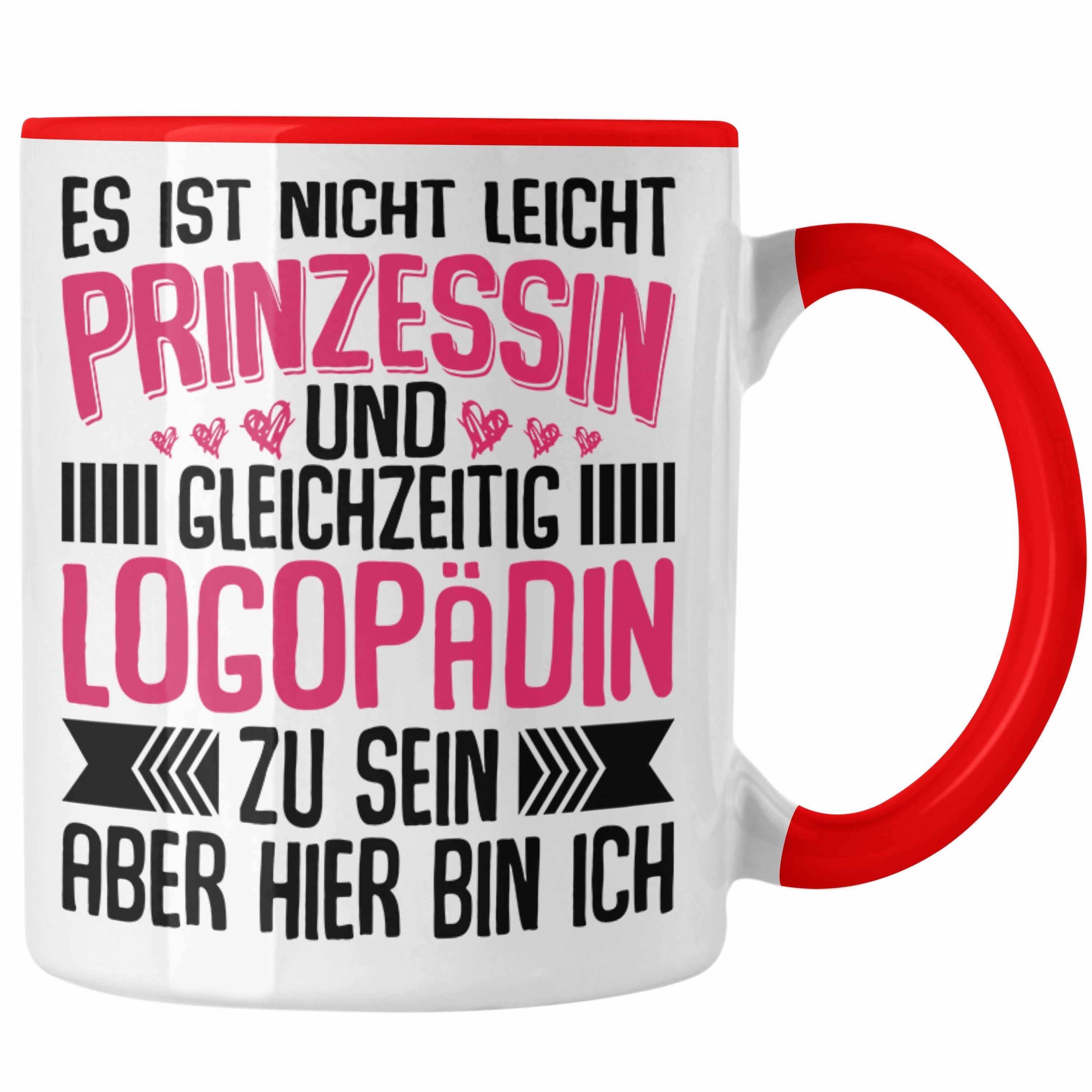 Tasse Trendation - Logopädin Spruch Tasse Geschenk Logopädie