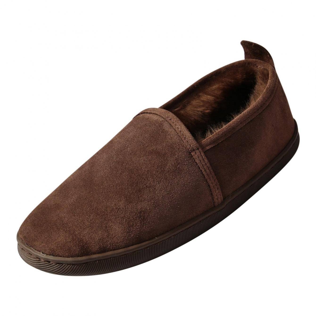 Hollert Hausschuh Unisex Hüttenschuhe Hubert gefüttert Echtleder Merino Schaffell warm & atmungsaktiv