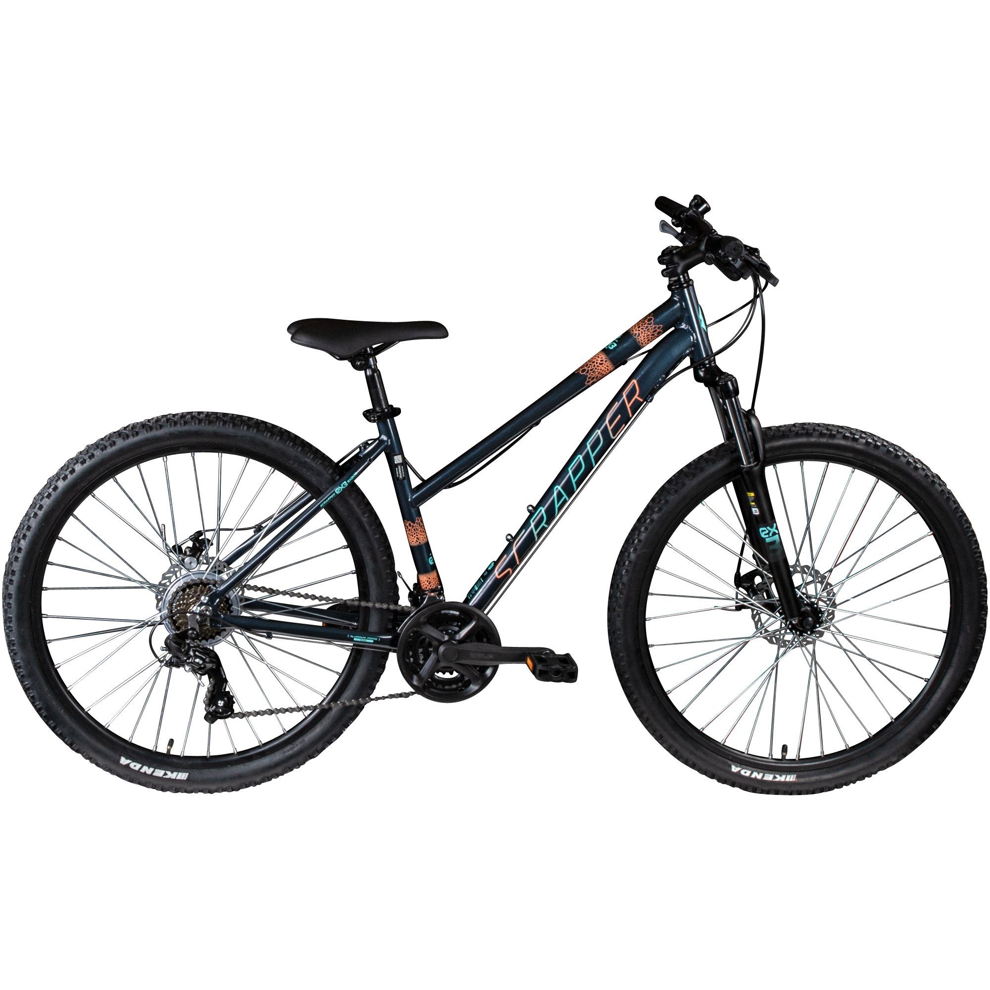 170 ab MTB 27.5 Hardtail cm Scrapper Fahrrad S, 21 Kettenschaltung, 3.2 Herren Mountainbike 21 Schaltwerk, TY300 und Damen Mountainbike Shimano EXALTA Gang