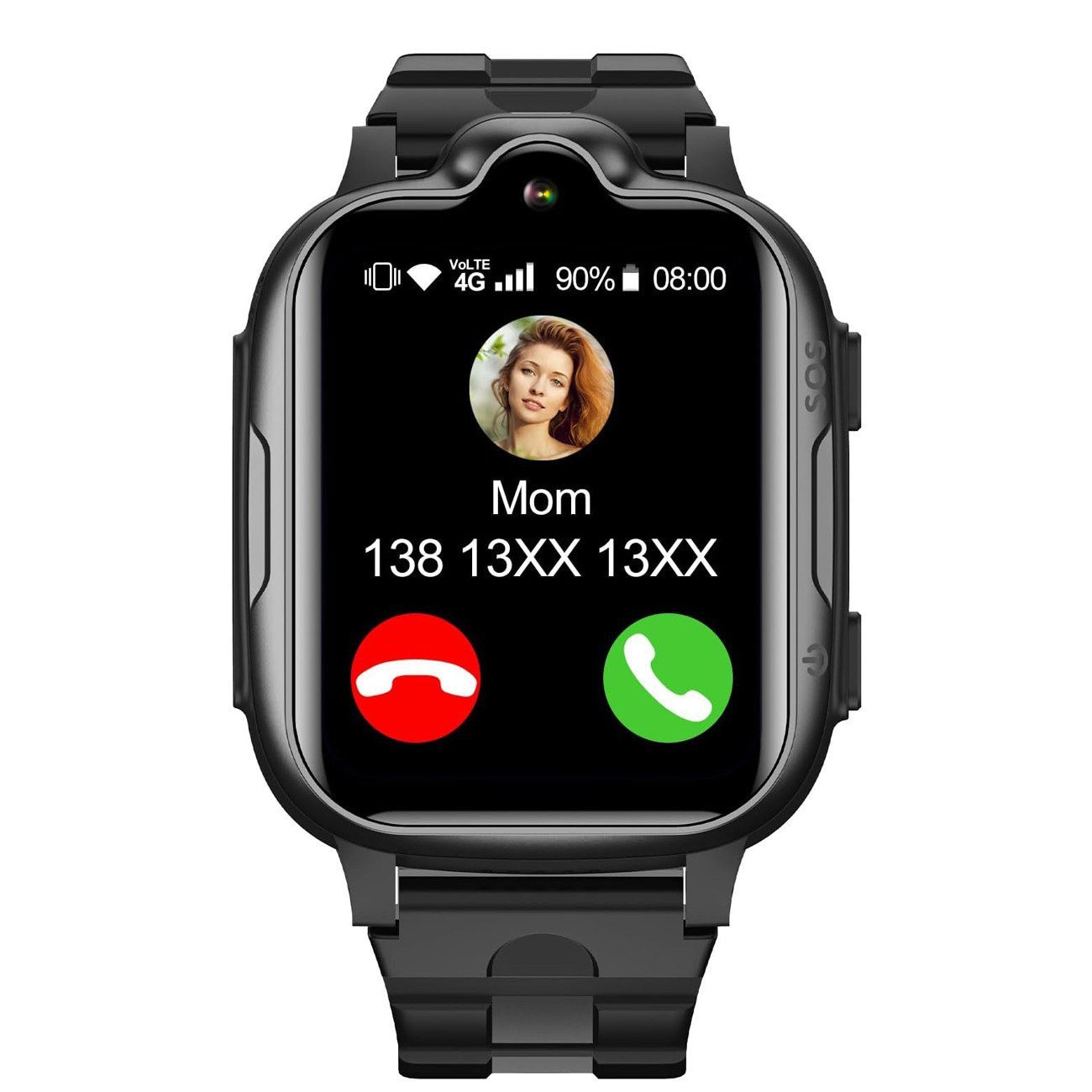 feinlux Kinder Smartwatch Smartwatch (6.35 cm), mit GPS und Telefonfunktionen 4G WiFi Wasserdicht Smartwatch, Geeignet für Jungen und Mädchen im Alter von 5-16 Jahren
