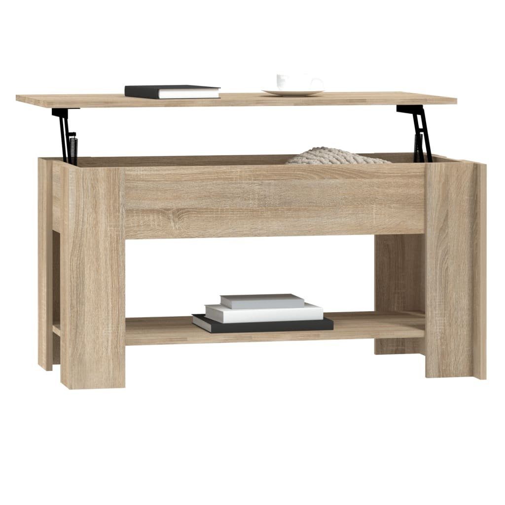 vidaXL Couchtisch Holzwerkstoff Eiche (1-St) Sonoma Couchtisch Sonoma-Eiche 101x49x52 Sonoma cm Eiche 