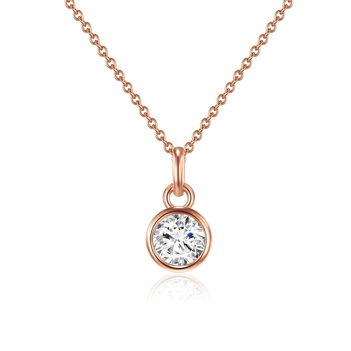 Rafaela Donata Collier roségold, aus Sterling Silber