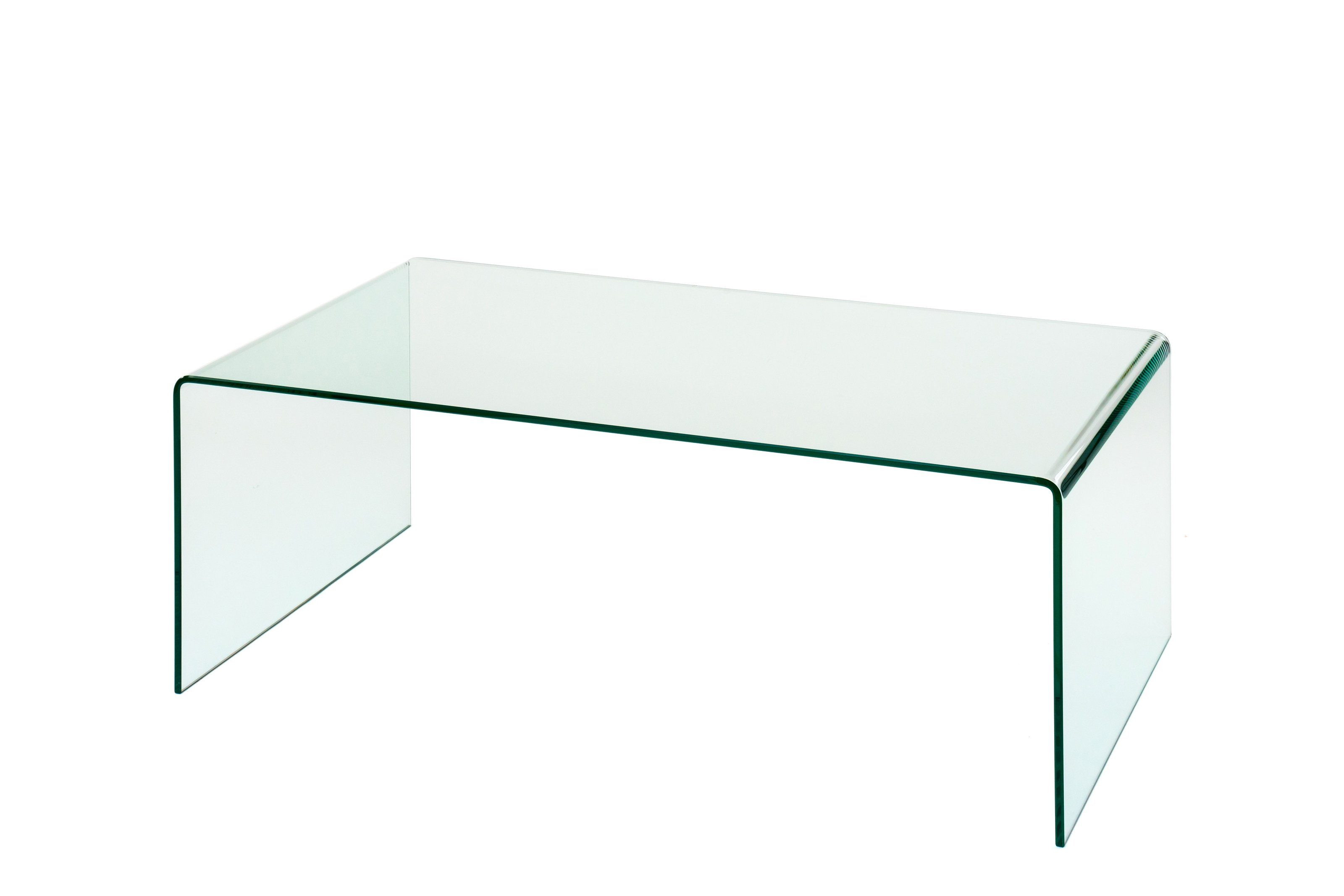 Concept GmbH Couchtisch in Klarglas, Glas - 110x40x60cm (BxHxT) günstig online kaufen