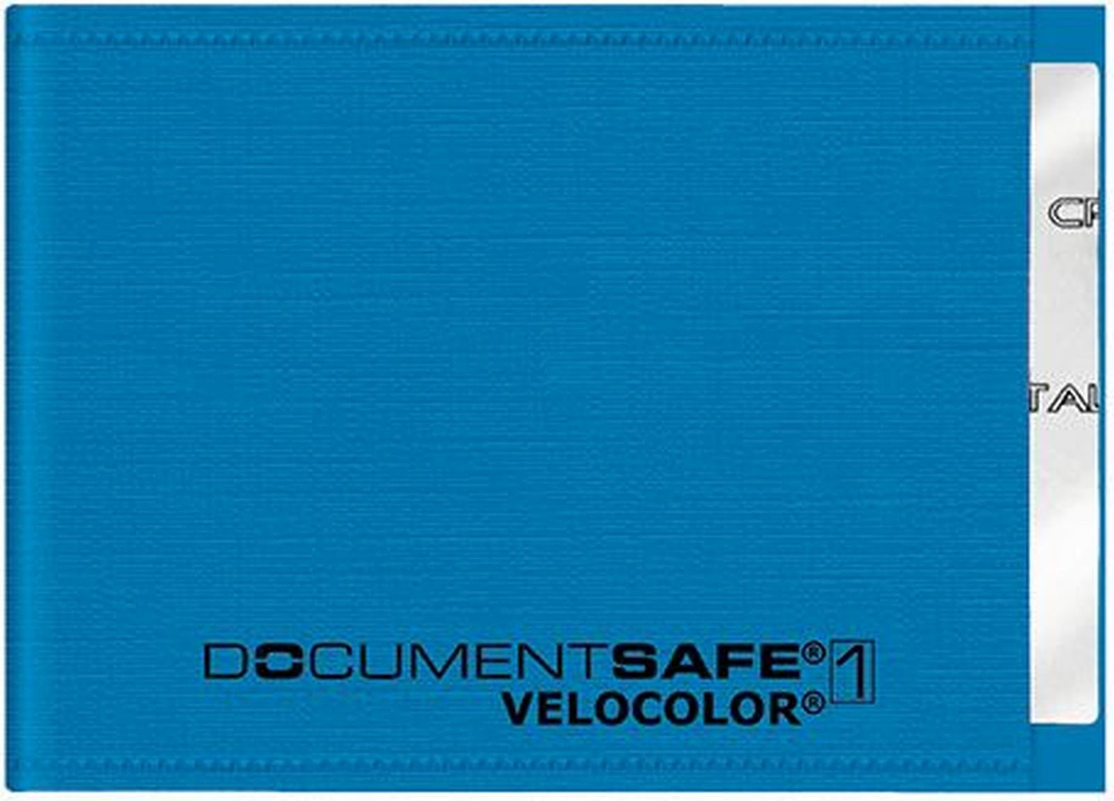 VELOFLEX Schreibgeräteetui Kartenschutzhülle Document Safe RFID mit Abschirmfolie 90x63mm blau