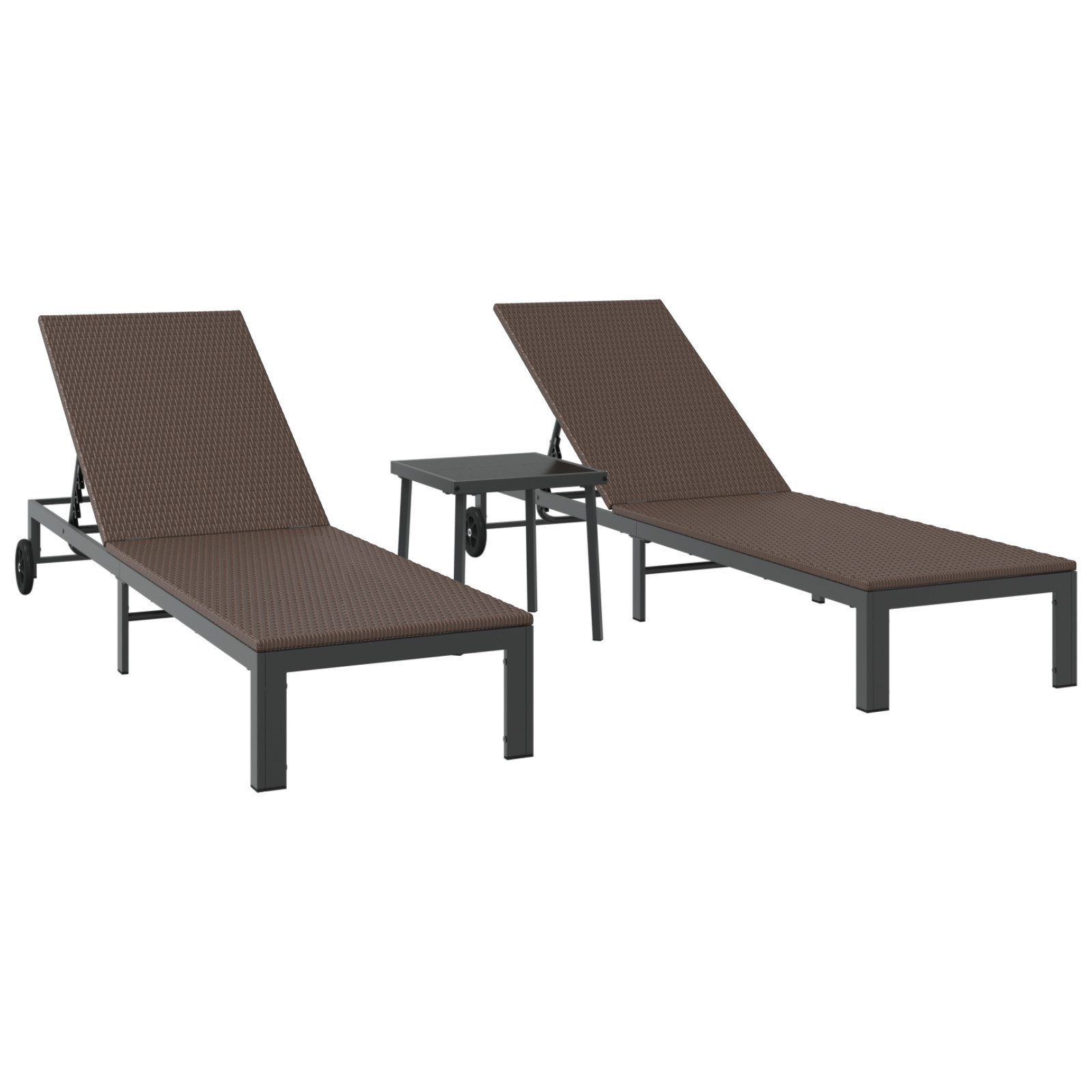 vidaXL Gartenliege Sonnenliegen 2 Stk. mit günstig online kaufen