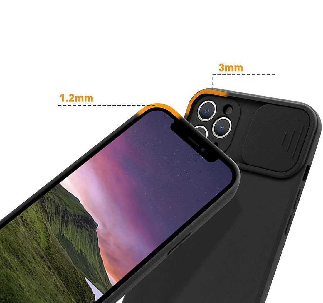 cofi1453 Handyhülle CamShield Silikoncover Kameraschutz Kompatibel mit Xiaomi Mi 11 Lite, Cover Schutzhülle
