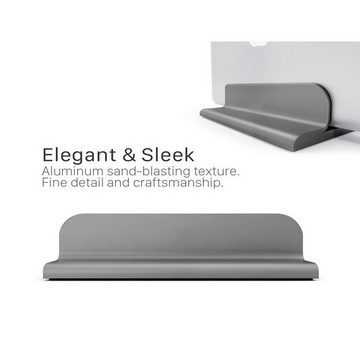 SLABO Notebookhalterung Laptopständer für MacBook, Air, Mac Book Pro, alle Notebooks, Laptops, Tablets "Aluminium" - SPACE GREY Laptop-Ständer