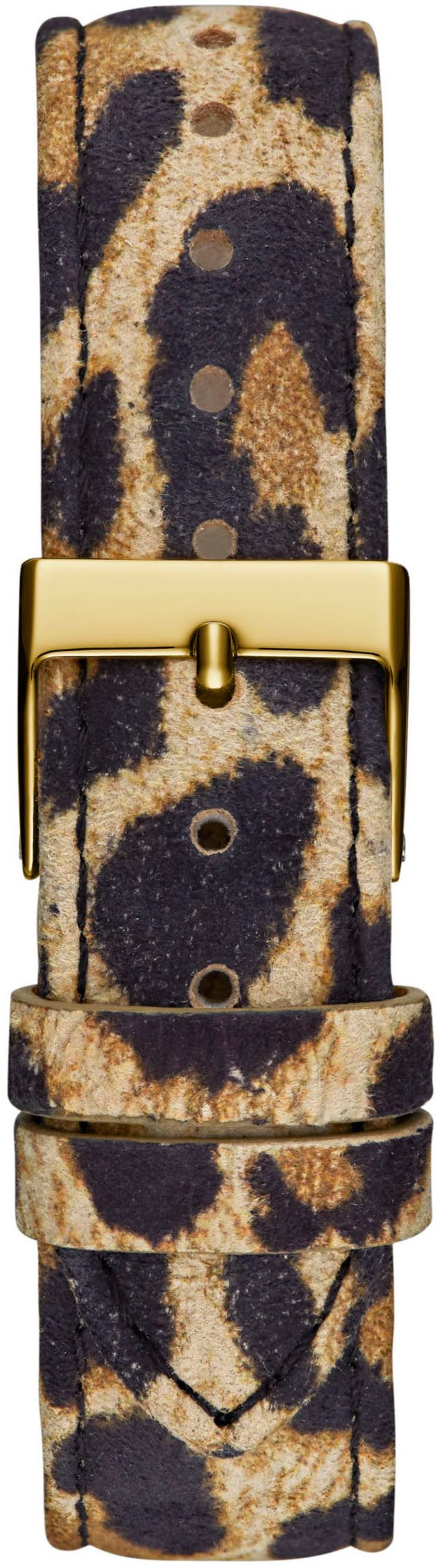 Guess Quarzuhr GLITZ PLAQUE GW0745L2, Armbanduhr, Damenuhr, Lederarmband