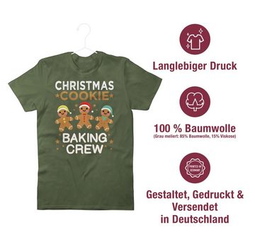 Shirtracer T-Shirt Christmas Cookie Baking Crew Lebkuchenmännchen Weihachten Kleidung
