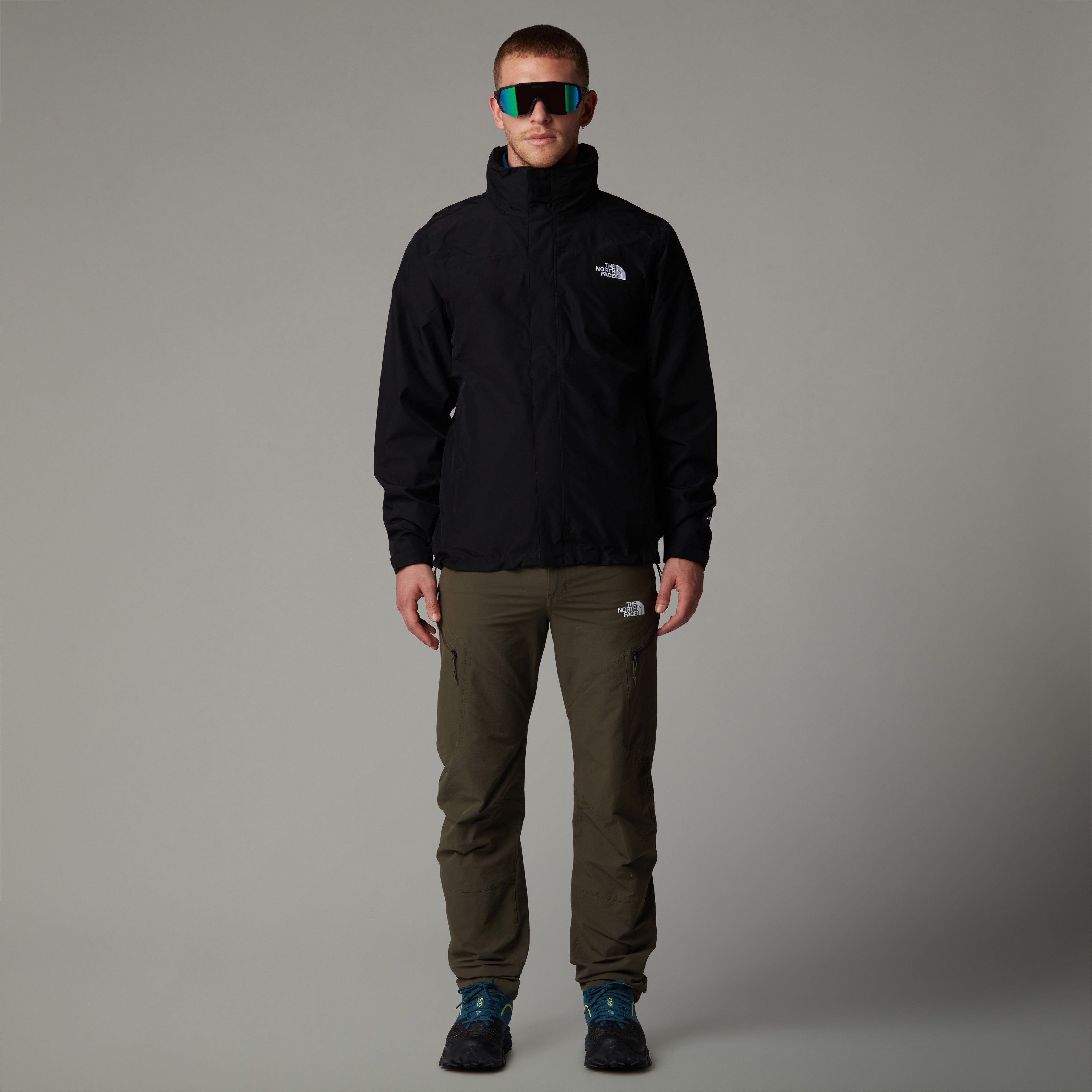 The North Face Regenjacke SANGRO mit im Kragen verstaubarer Kapuze, wasserdicht, winddicht