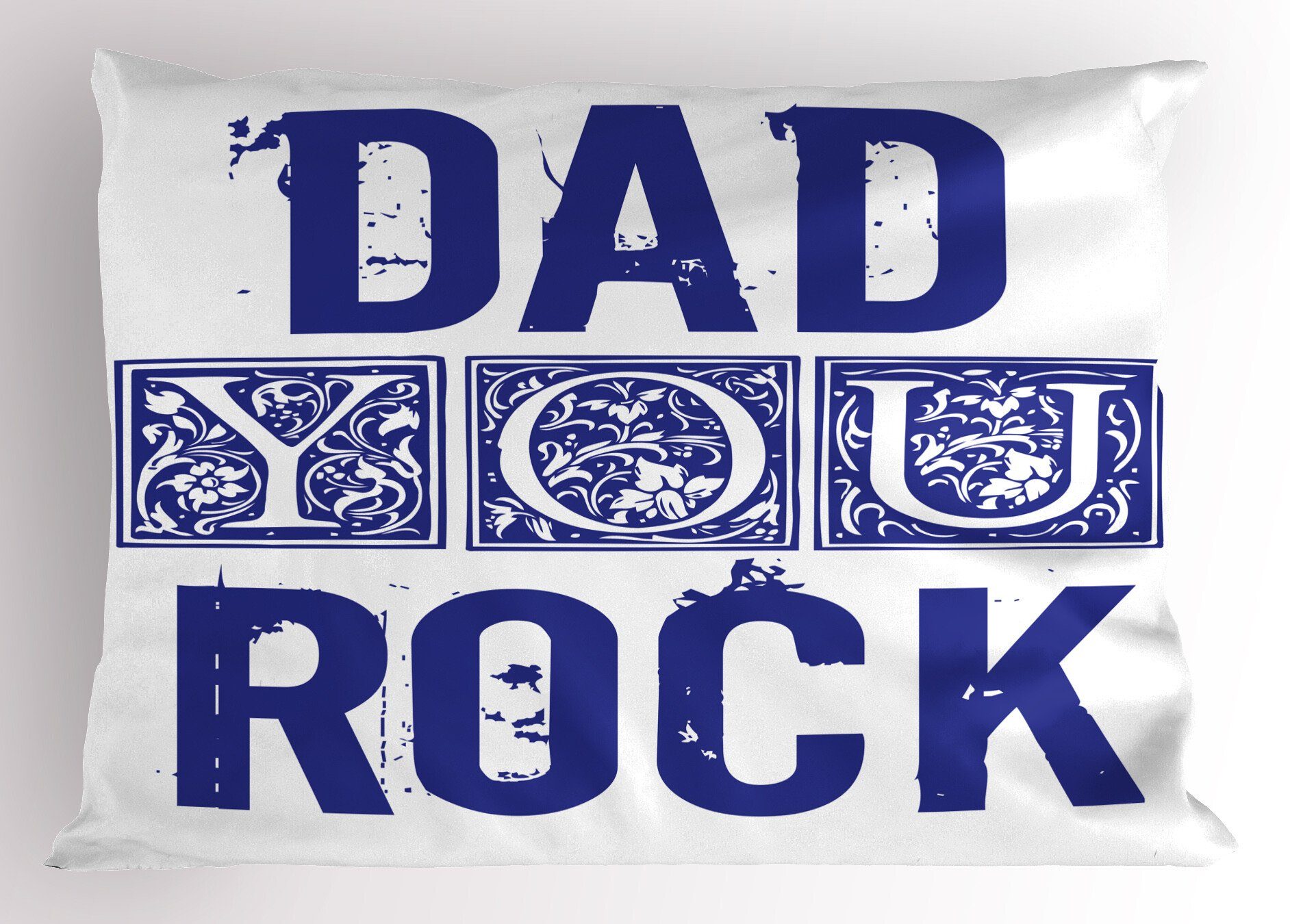 You Standard Gedruckter (1 Rock Abakuhaus Dekorativer Stück), Kissenbezug, Kissenbezüge Size Vatertag Dad Grungy King