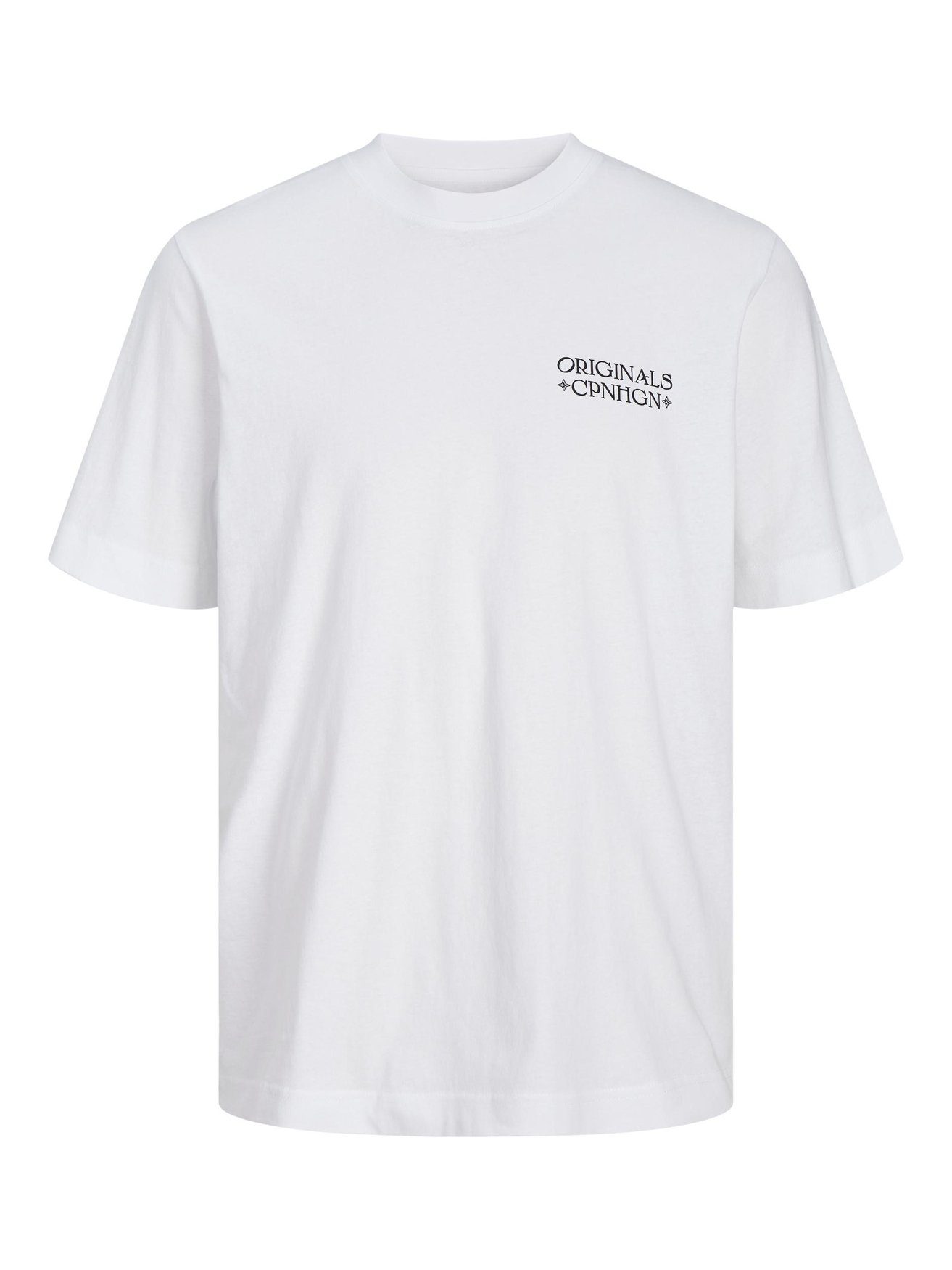T-Shirt Weiß-2 & in Kurzarm Jack JORGRACIA T-Shirt Graphic 5532 Jones Print