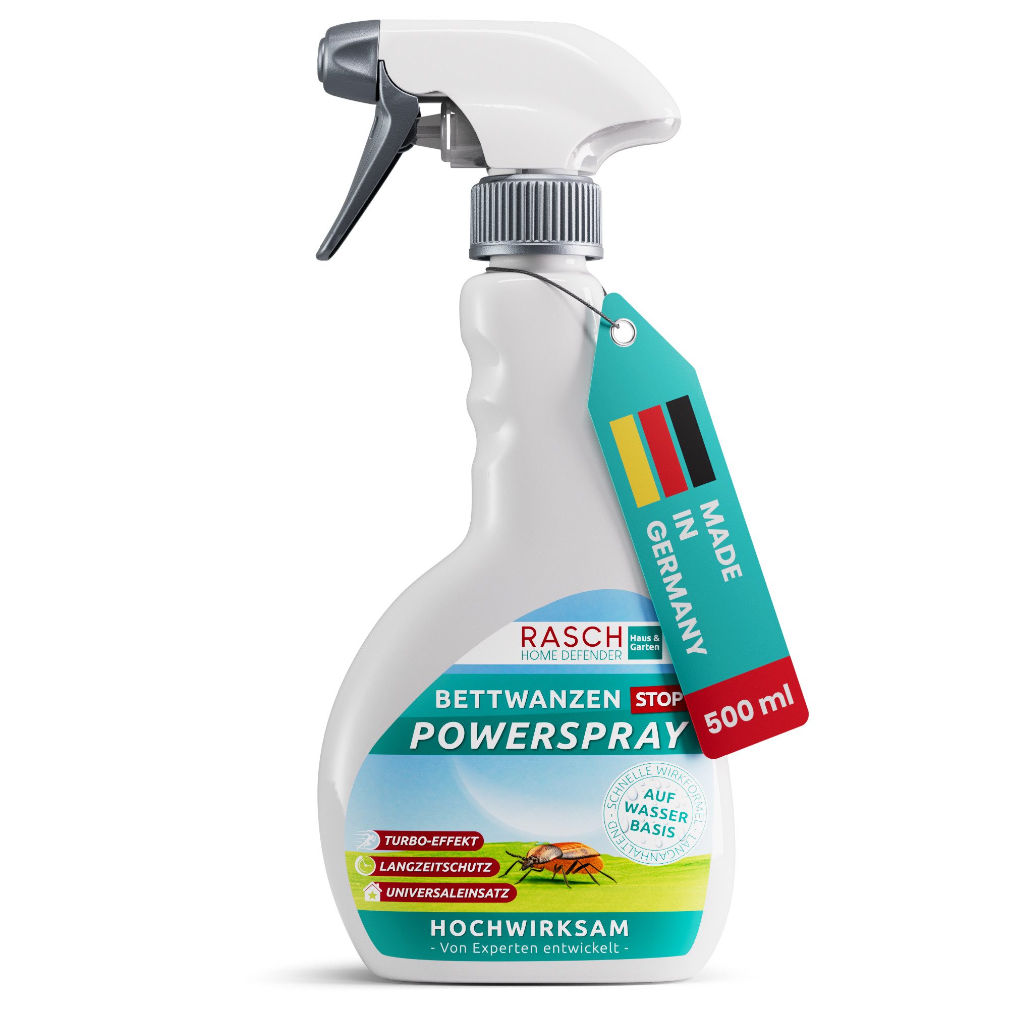 Rasch Insektenspray Insektenspray Rasch Home Defender - Bettwanzen Stop Power Spray-500 ml, 500 ml, 1-St., 500 ml