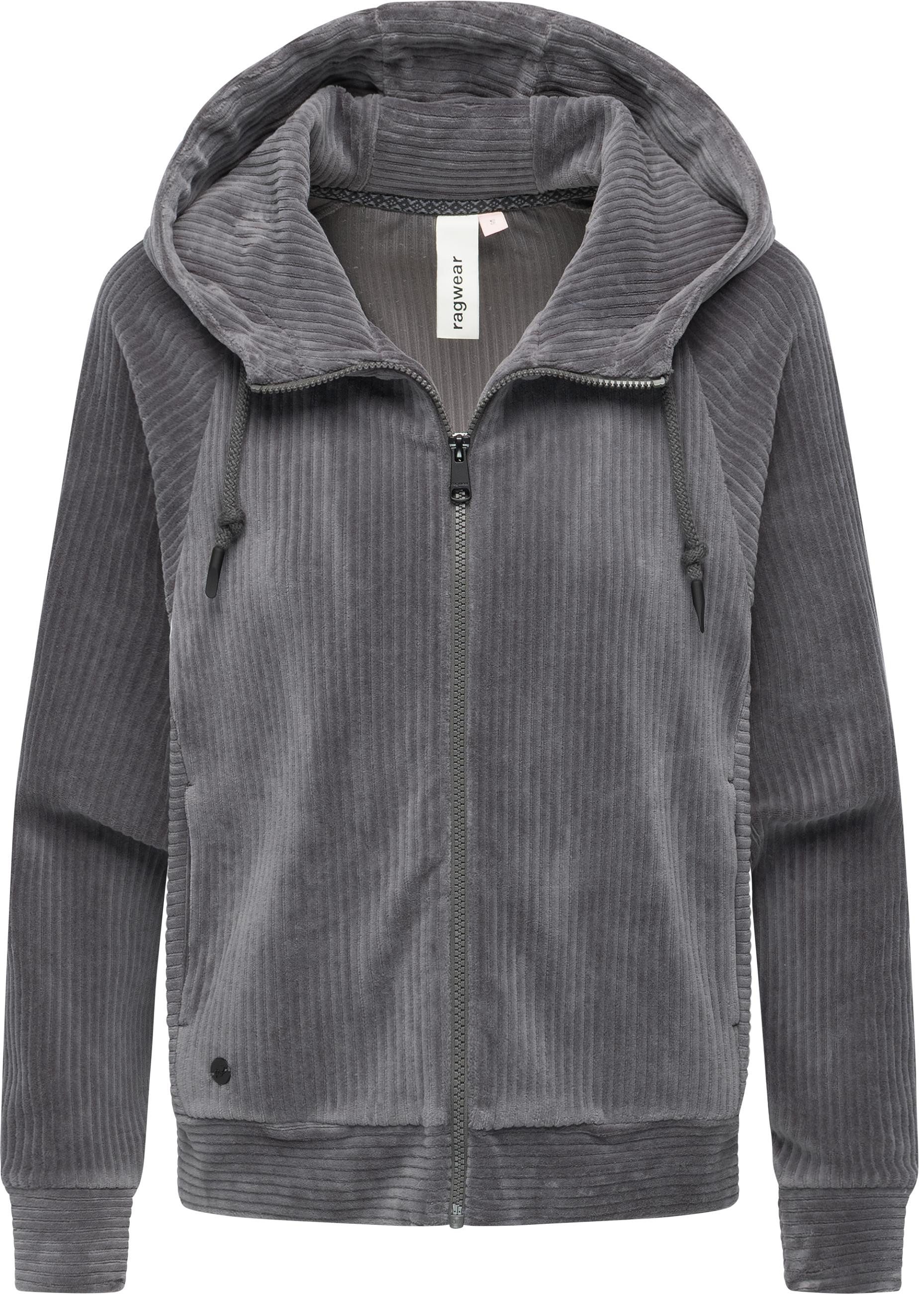 Ragwear Sweatjacke Corduly Cordy Freizeitjacke Zip-Hoodie aus weichem Kord günstig online kaufen