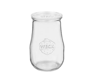 MamboCat Einmachglas 6er Set Weck Gläser 1750ml Tulpengläser 6 Glasdeckel inkl. Rezeptheft, Glas