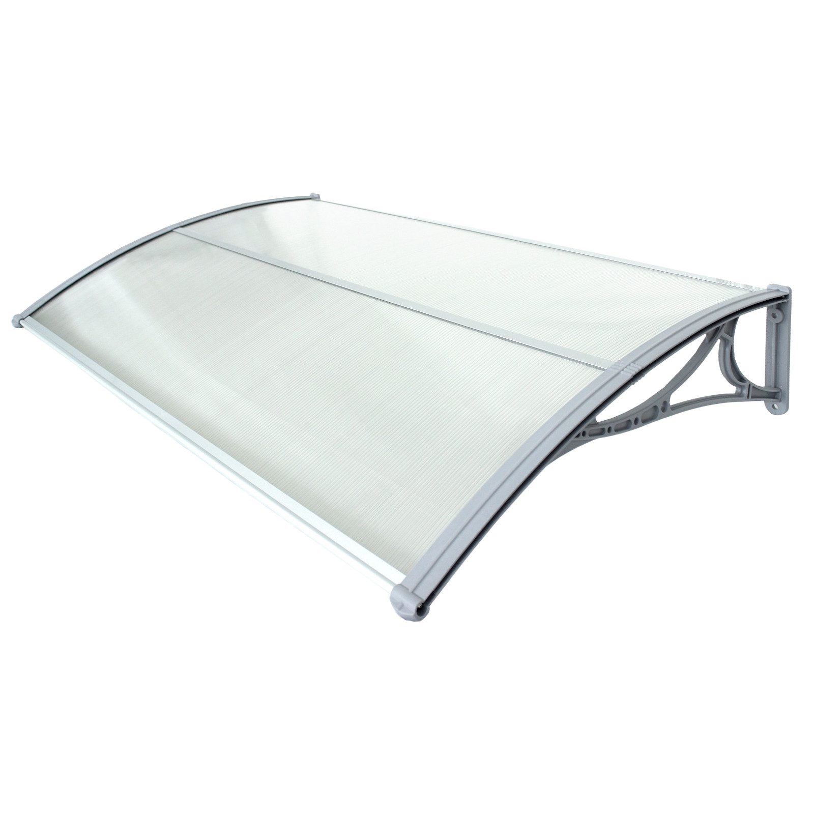 TRUTZHOLM Vordach Haustürvordach 75 x 120 cm Hohlkammerplatte Aluabschlussl günstig online kaufen