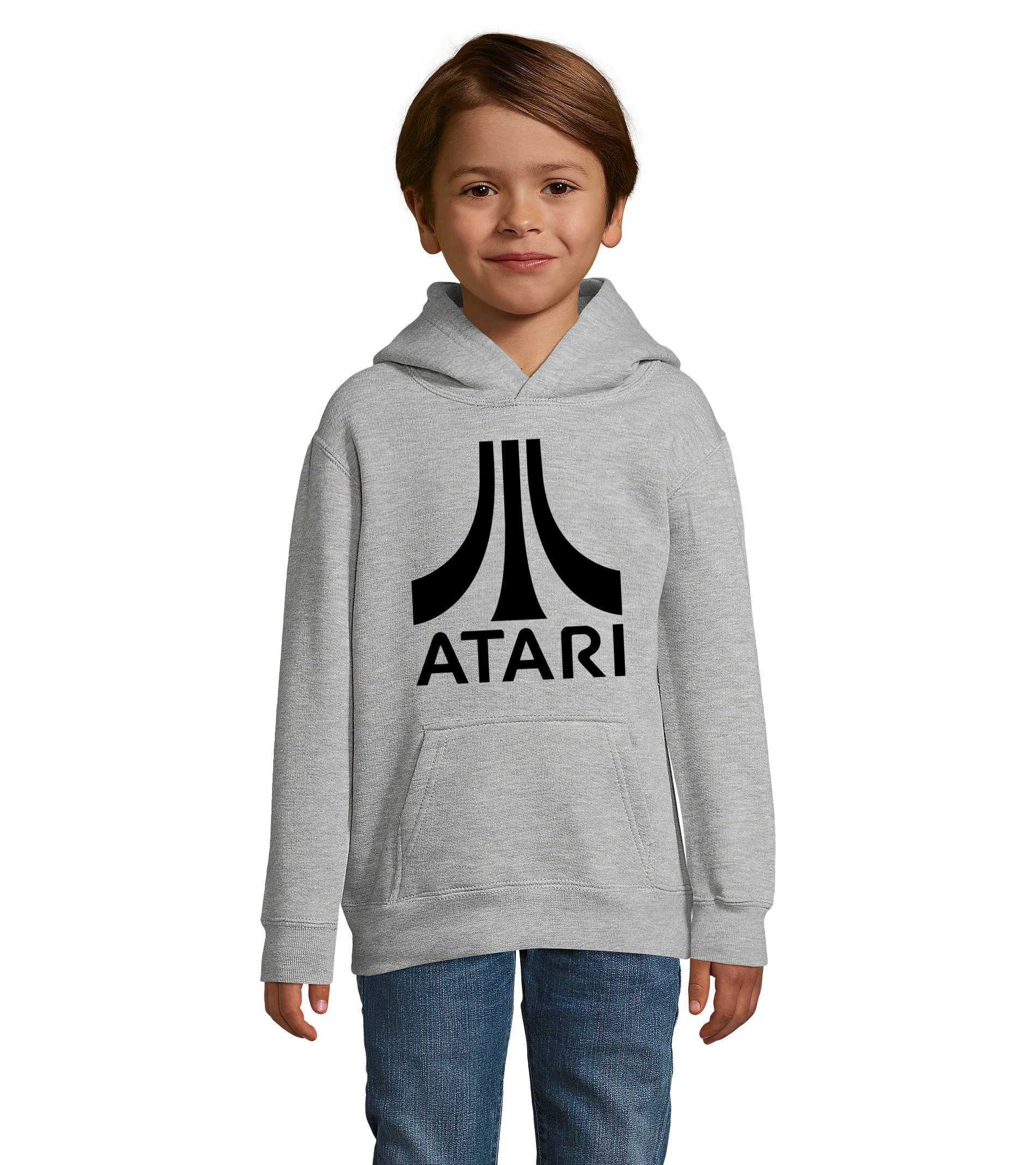 Blondie & Brownie Hoodie Kinder Hoodie Atari Print Baumwollmix Kapuze bequem Freizeit Fit (Einzelstück, Einzelartikel) Kinder Hoodie Atari Print Baumwollmix Kapuze bequem Freizeit Fit