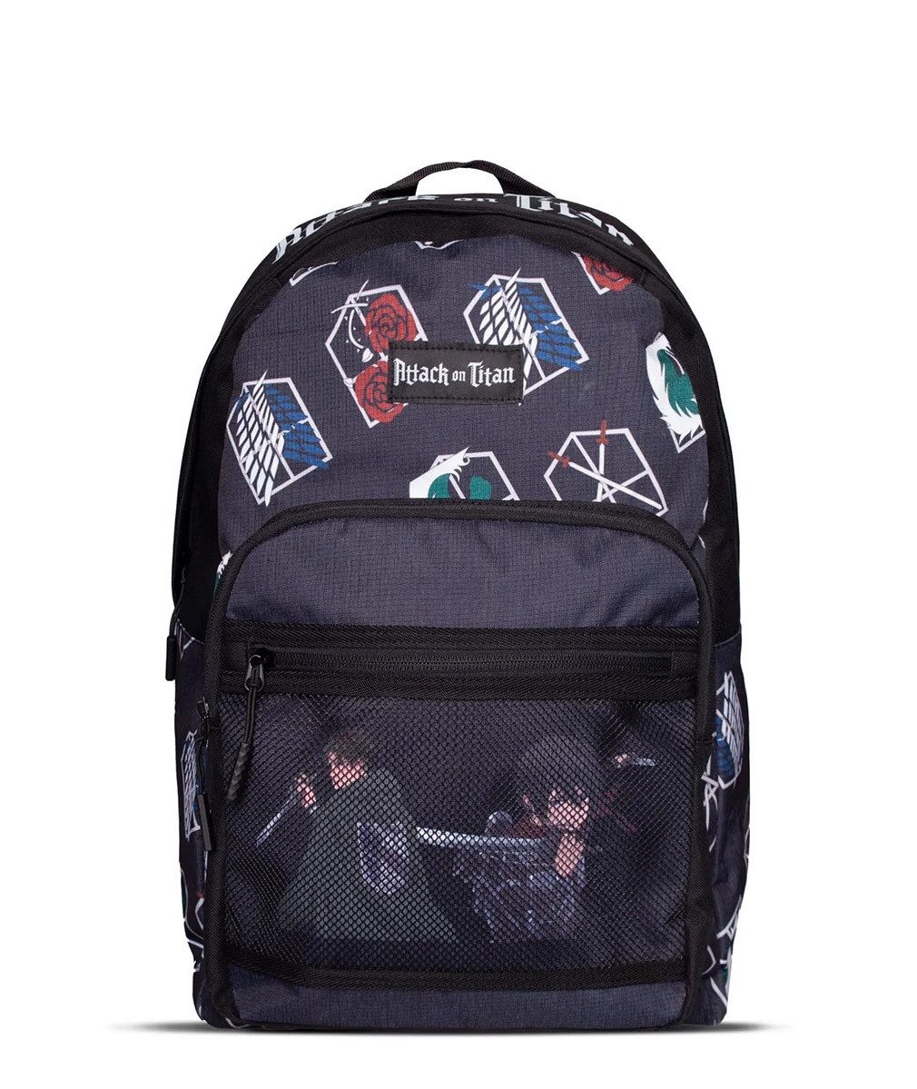 Attack on Titan Rucksack Crests, Scouting Legion Guards Trainees Police Anime