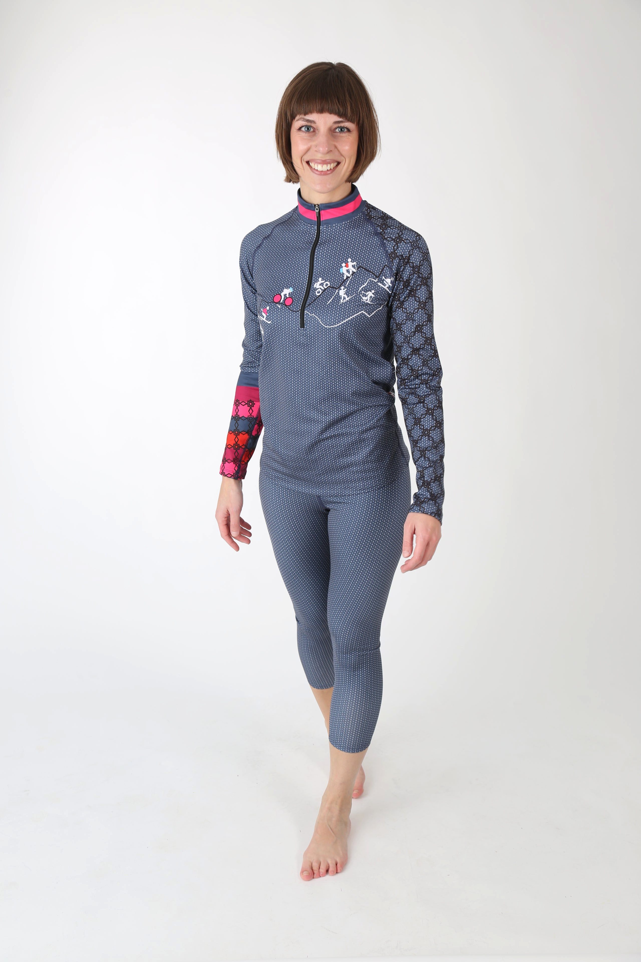 Freisein Project Funktionsshirt MountainMadl Interessante Artwork Details günstig online kaufen