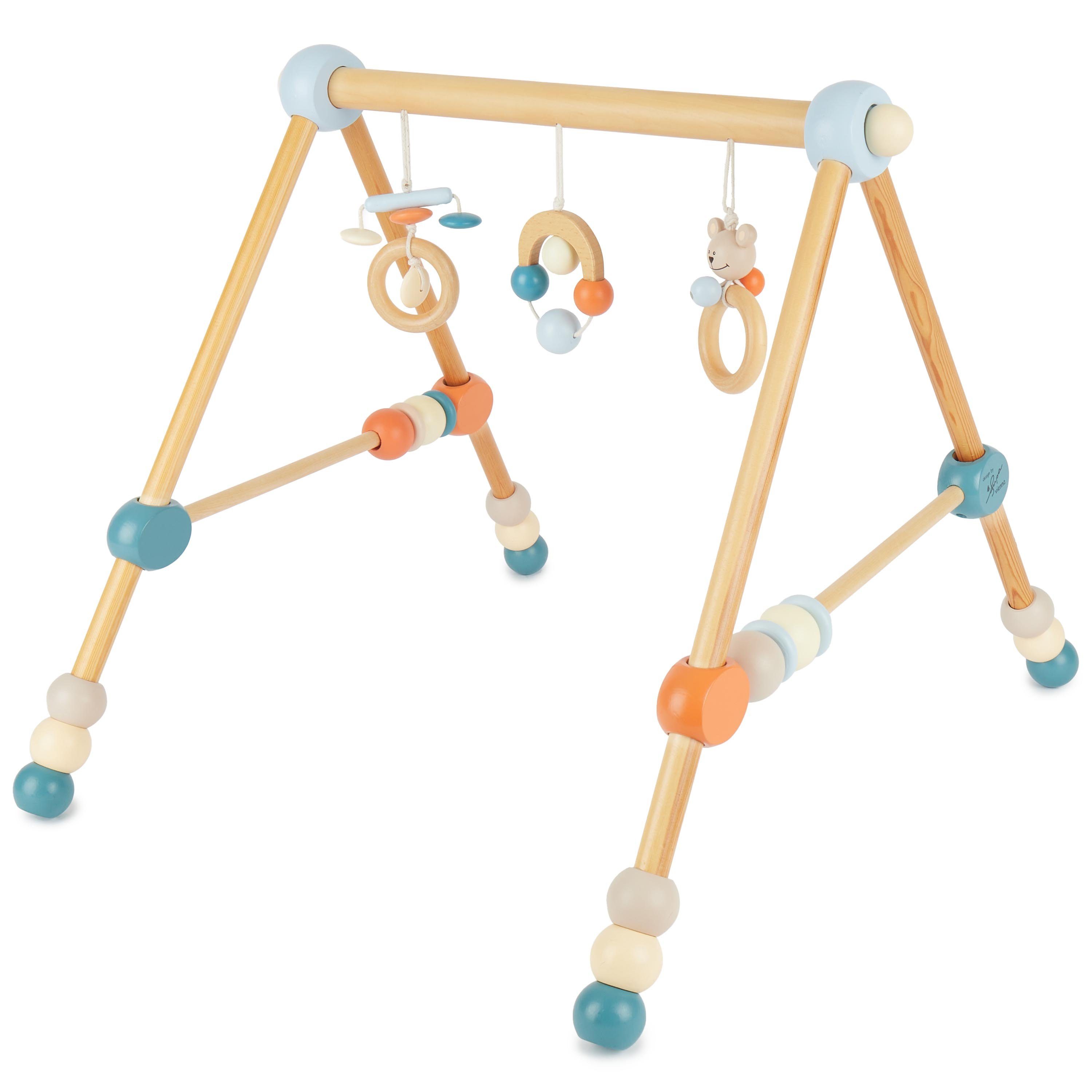 BIECO Baby Gym Bieco Spieltrapez höhenverstellbar Spielbogen Baby Holz