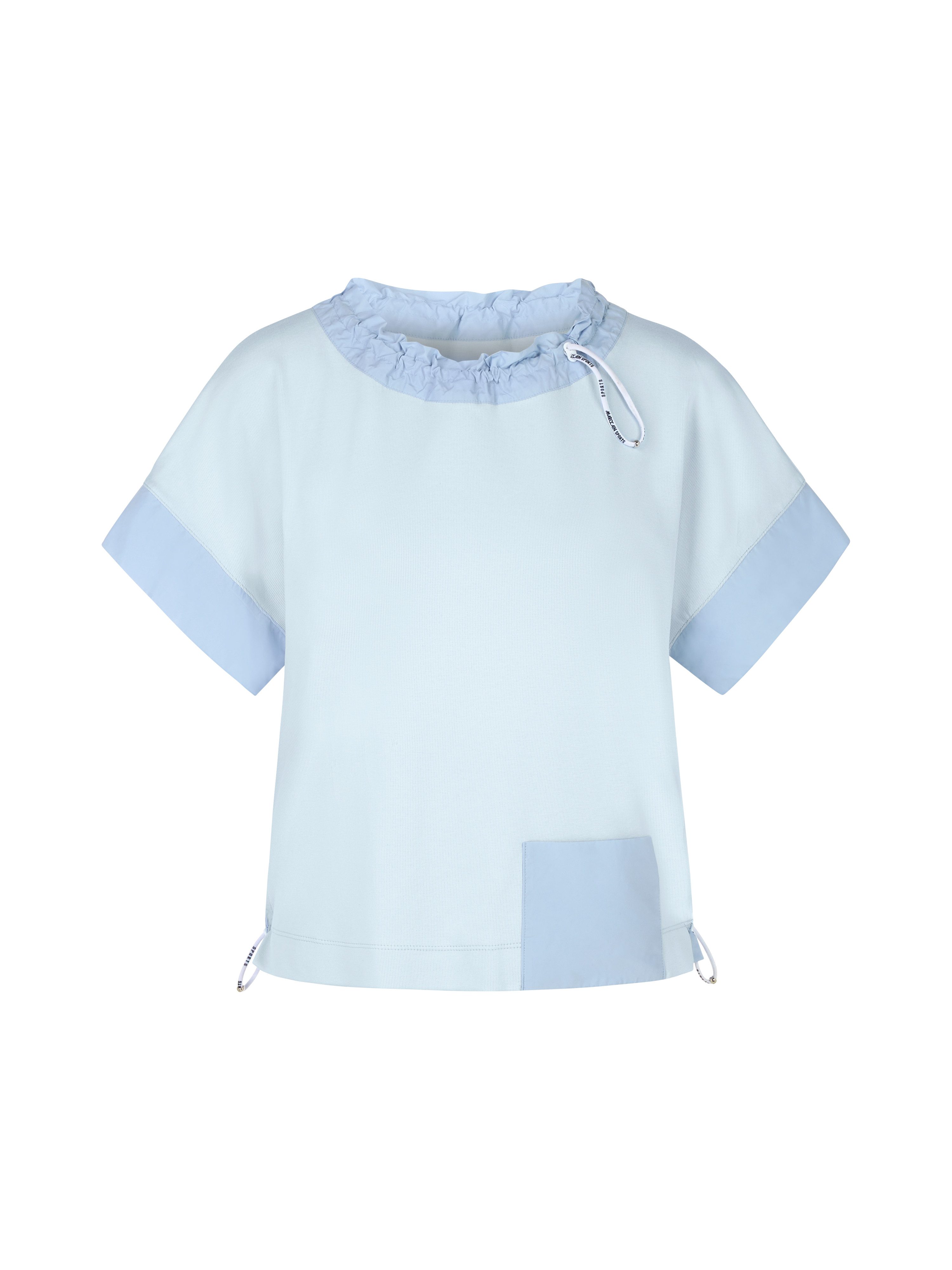 T-Shirt Lässiges T-Shirt mit Kordelzug