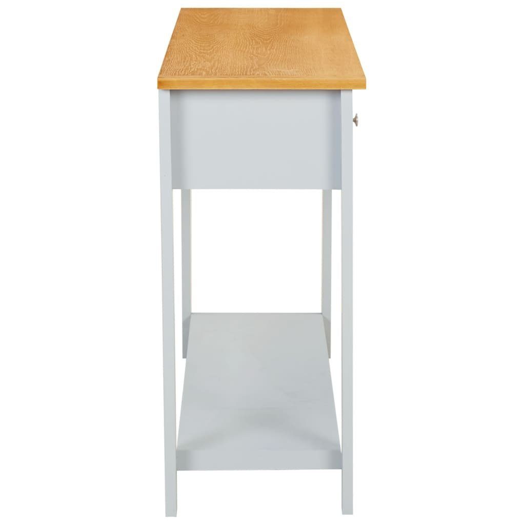 furnicato Beistelltisch Konsolentisch Eiche (1-St) Massivholz 118x35x77 cm