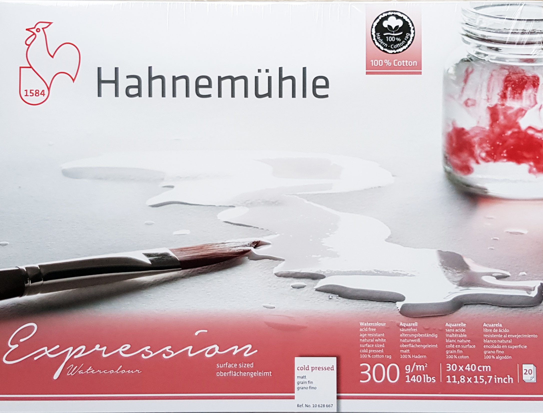 Hahnemühle Aquarellpapier Hahnemühle Expression matt 30x40 cm, 20 Blatt