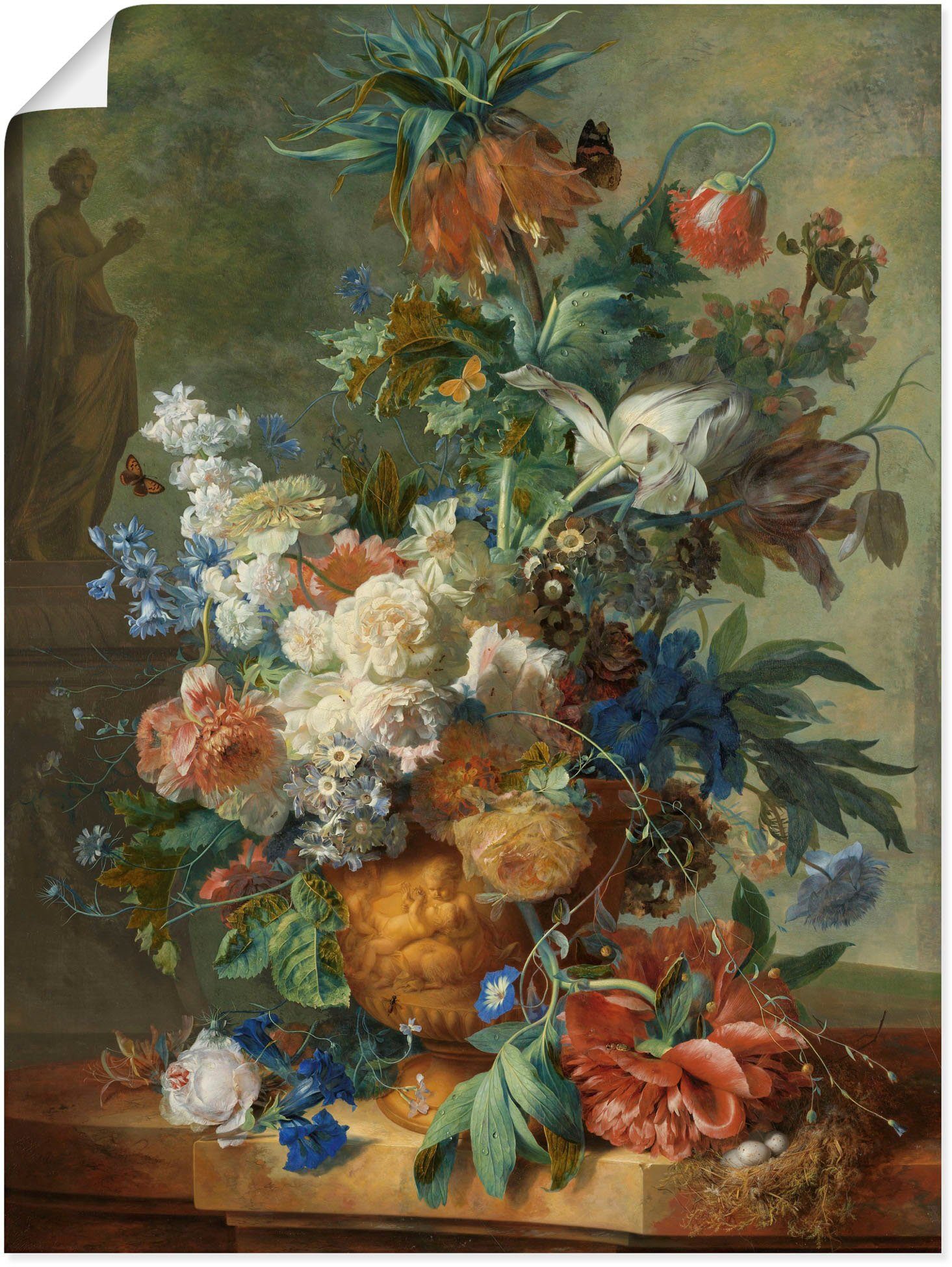 Artland Wandbild Blumenstillleben. 1723, Arrangements (1 St), als Alubild, Leinwandbild, Wandaufkleber oder Poster in versch. Größen