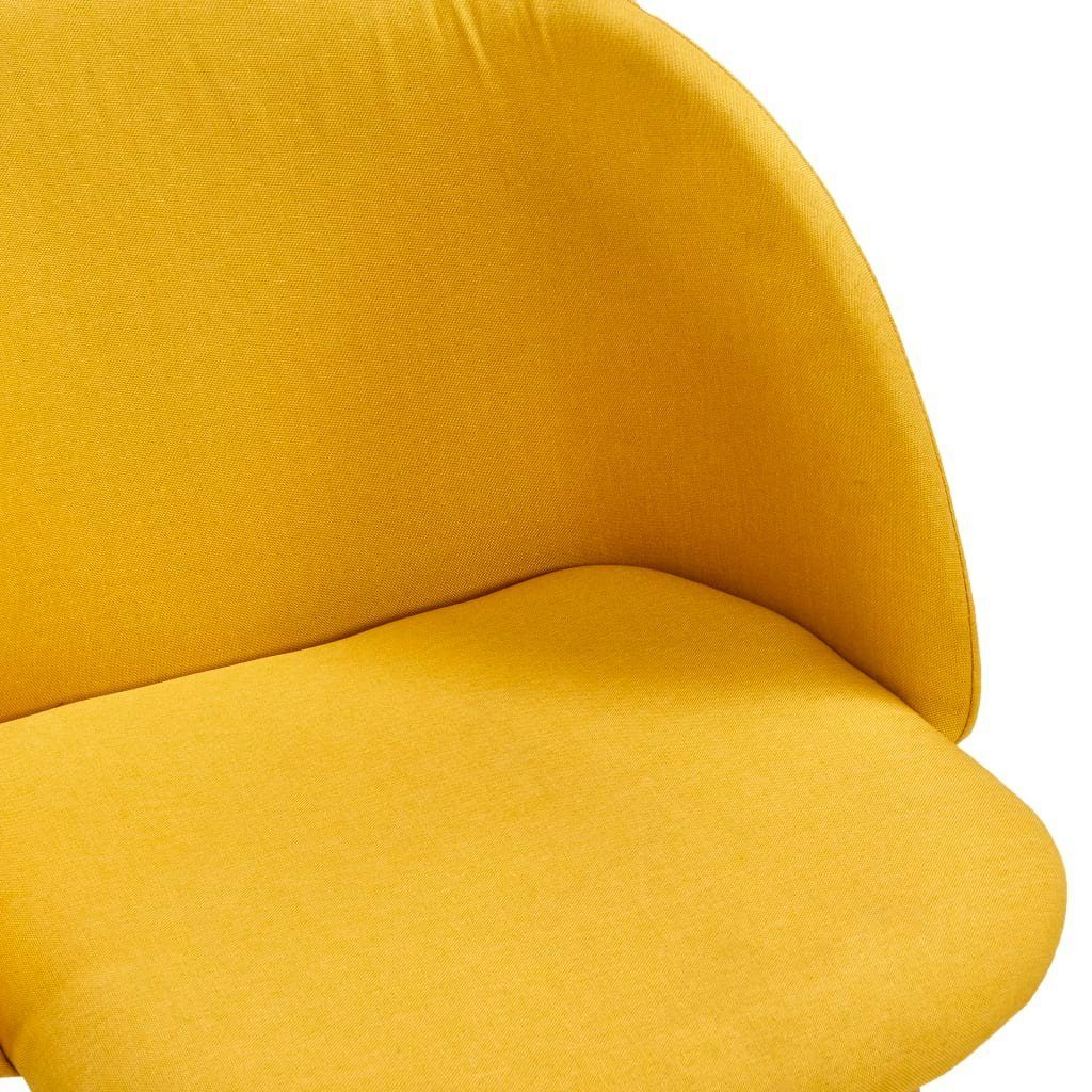 Gelb vidaXL Esszimmerstühle 2 Stk. Gelb Stoff Esszimmerstuhl St) (2 | Gelb