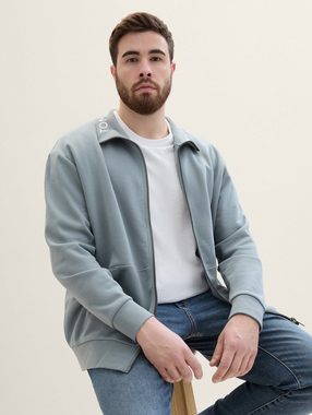 TOM TAILOR PLUS Hoodie Plus - Sweatjacke mit Stehkragen