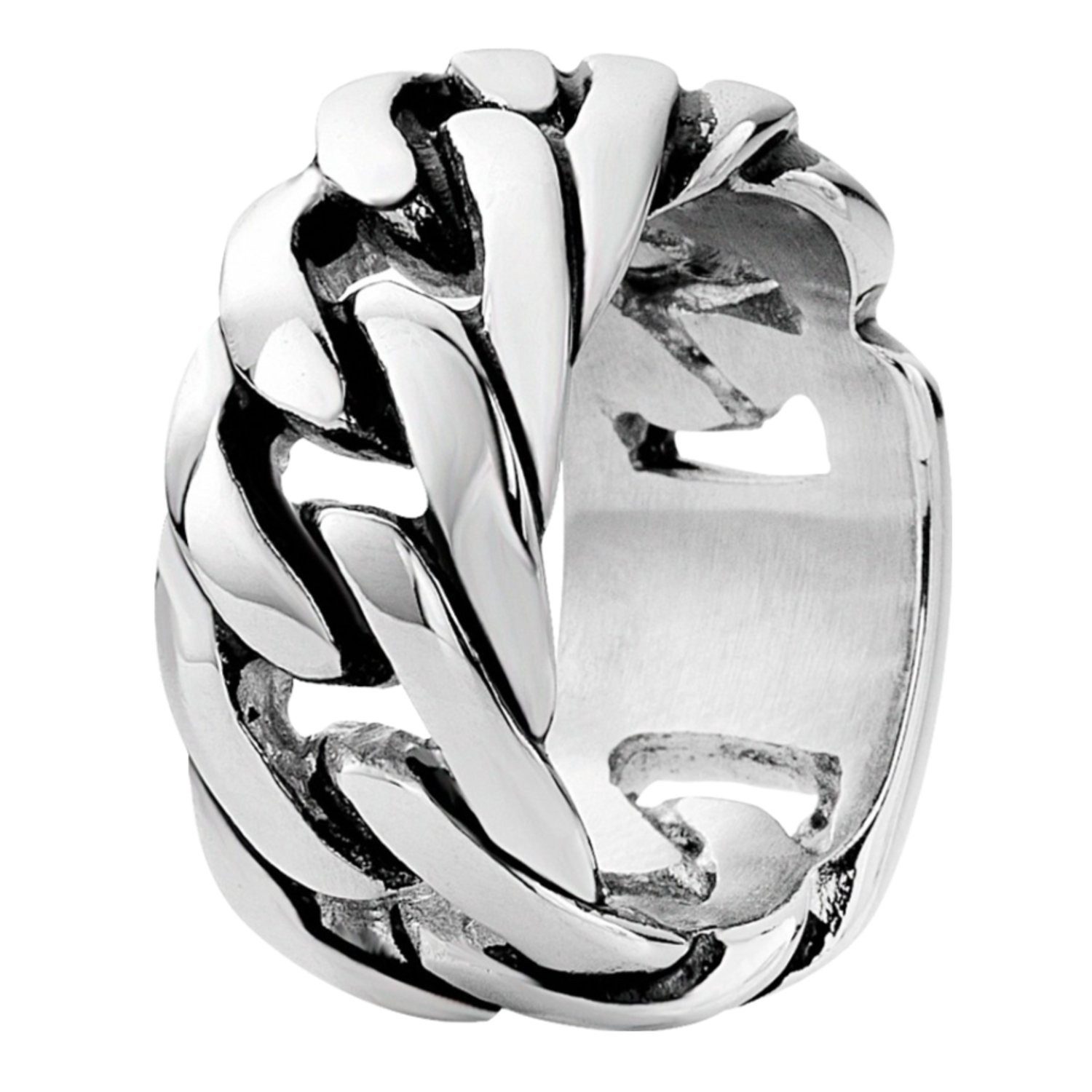 LUCARDI Fingerring Freundschaftsring - Stahl - Silber - Unisex