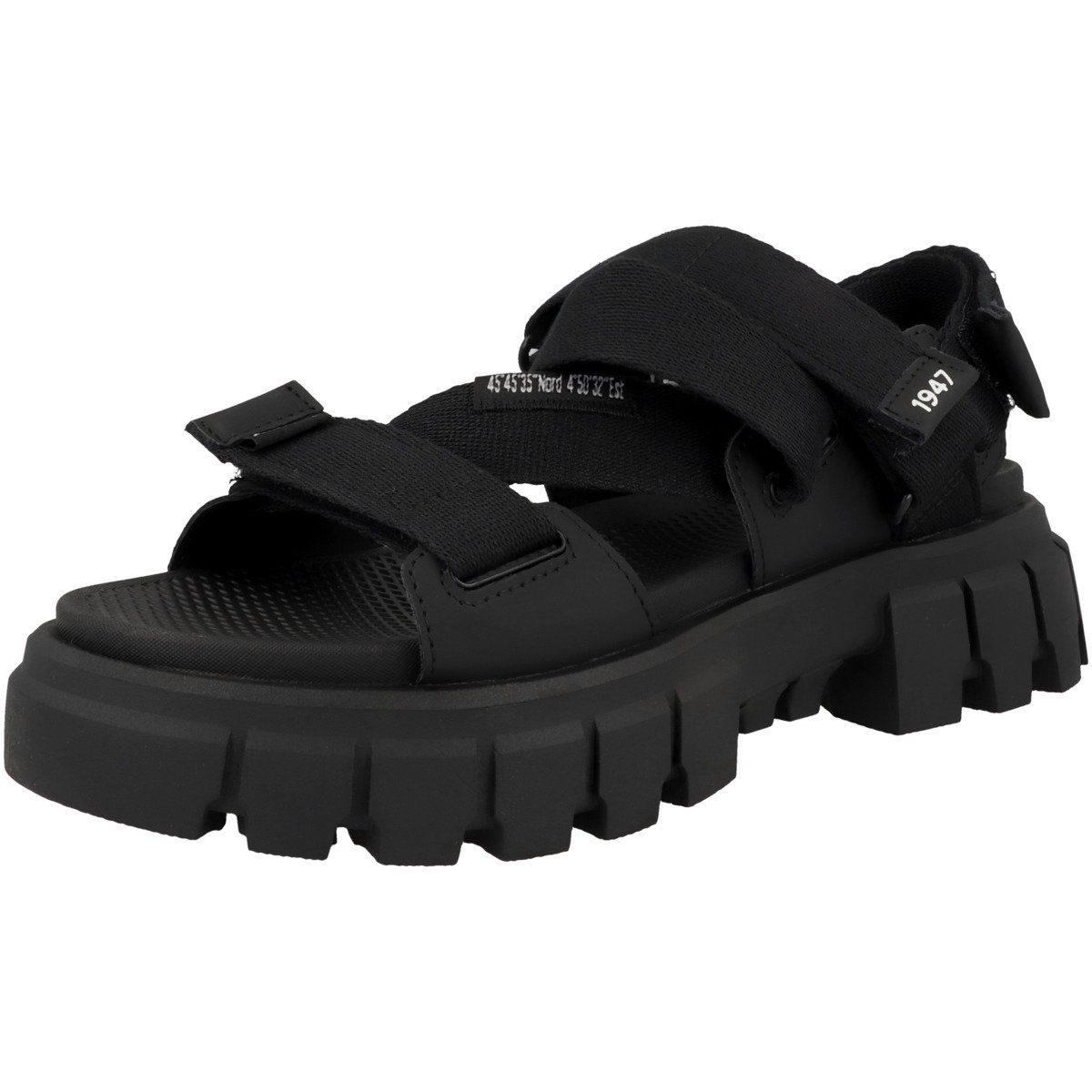 Damen Revolt Mono Sandale schwarz Palladium Sandal
