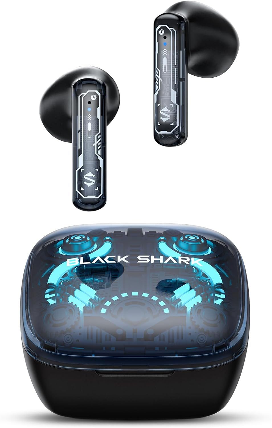 Black Shark Intuitive Touch-Steuerung für mühelose Kontrolle Навушники-вкладиші (Das ergonomische Design der Ohrhörer bietet nicht nur einen bequemen Sitz, sondern ermöglicht auch stundenlangen Hörgenuss, mit Freiheit, Musik & Gaming im Einklang, Technologischer Hörgenuss)